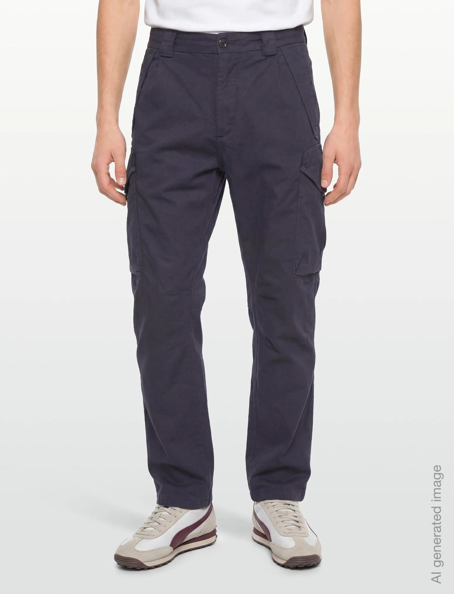 C.P. Company - Logo Patch Cargo Pants - cargobukser - total eclipse - 3