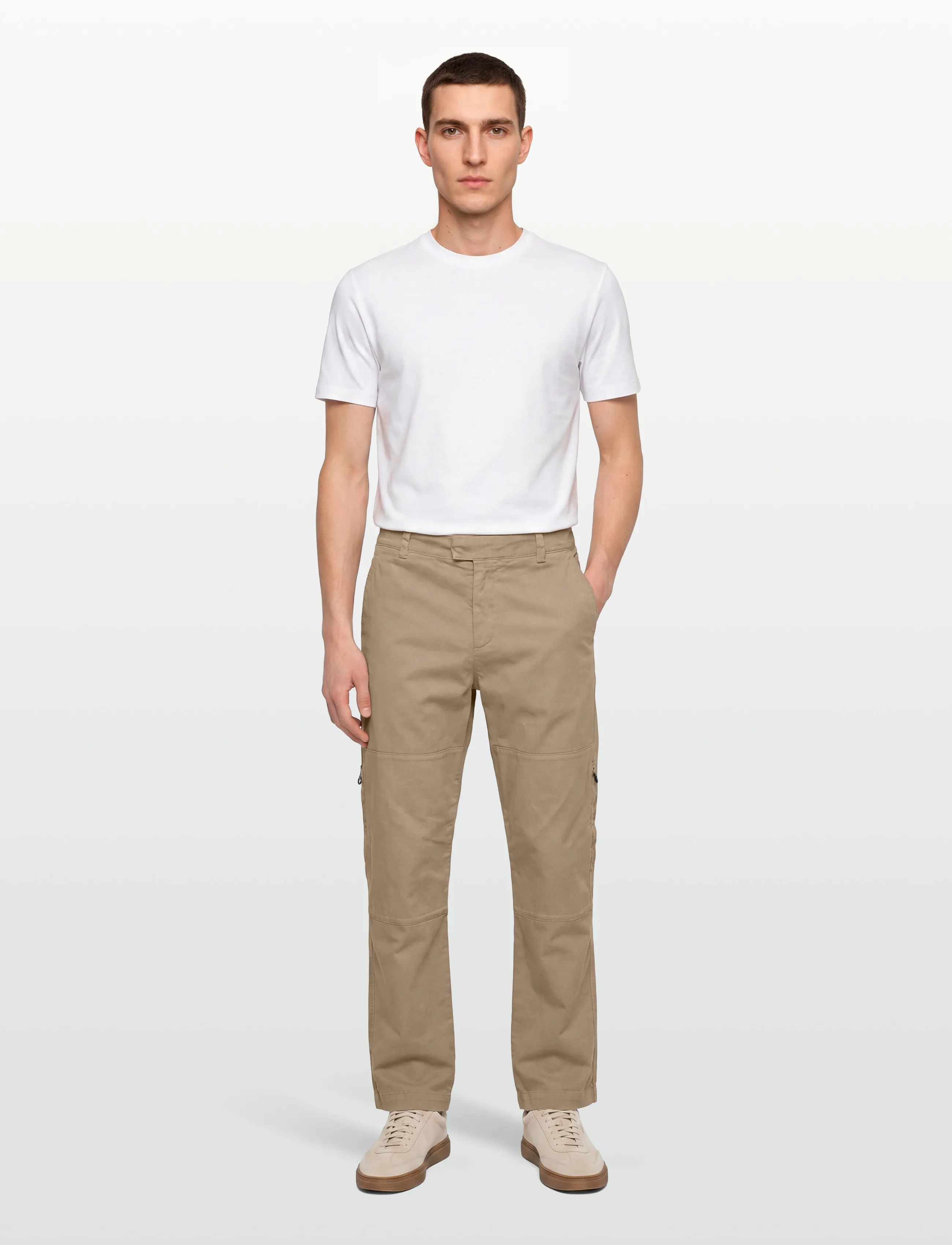 C.P. Company Stretch Fit Cargo Pants, 48, Trousers, Beige - Männerswear