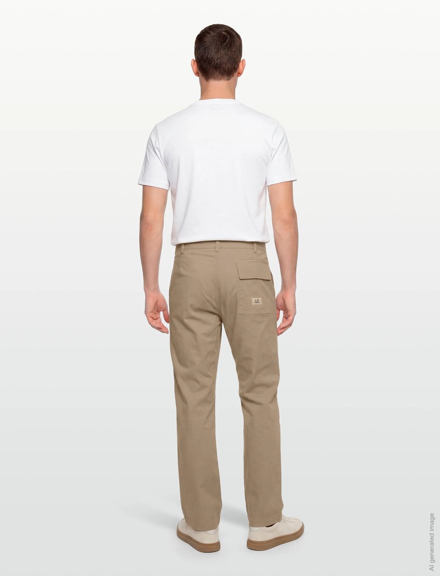C.P. Company - Stretch Fit Cargo Pants - cargohose - cobblestone - 4