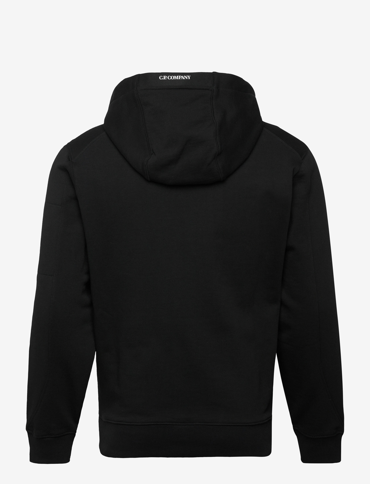 C.P. Company - Diagonal Raised Fleece Hooded Sweatshirt - kapuutsiga dressipluusid - black - 1
