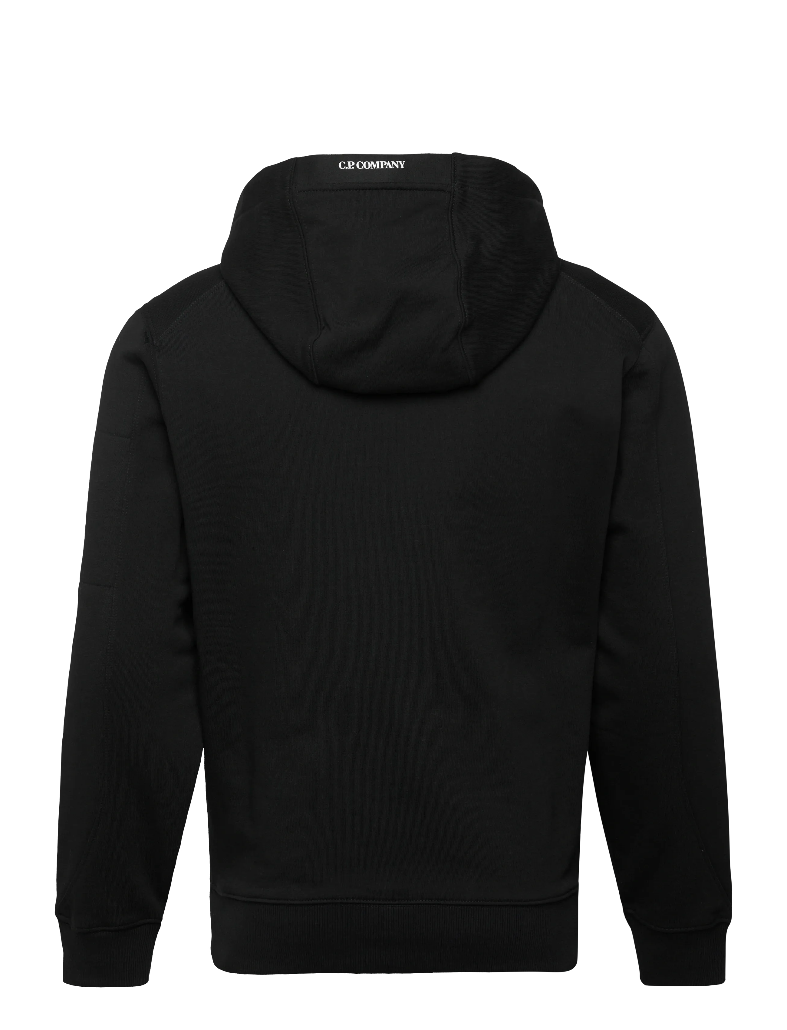 C.P. Company - Diagonal Raised Fleece Hooded Sweatshirt - hættetrøjer - black - 2