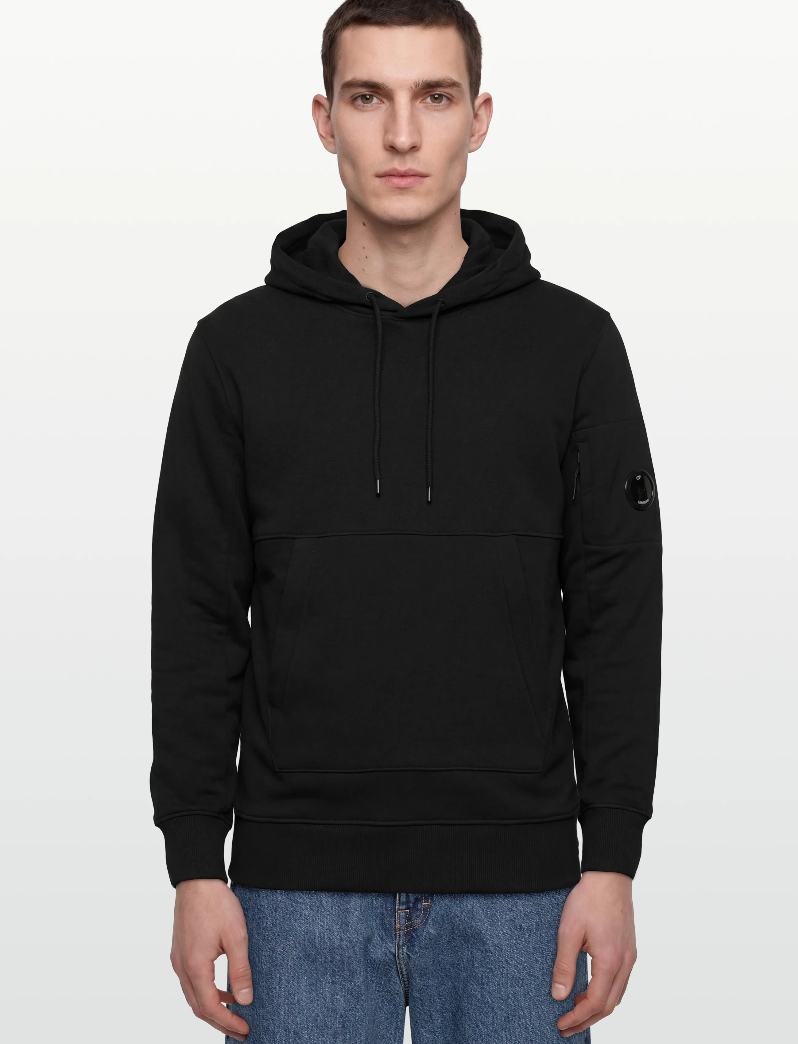 Diagonal Raised Fleece Hooded Sweatshirt 2