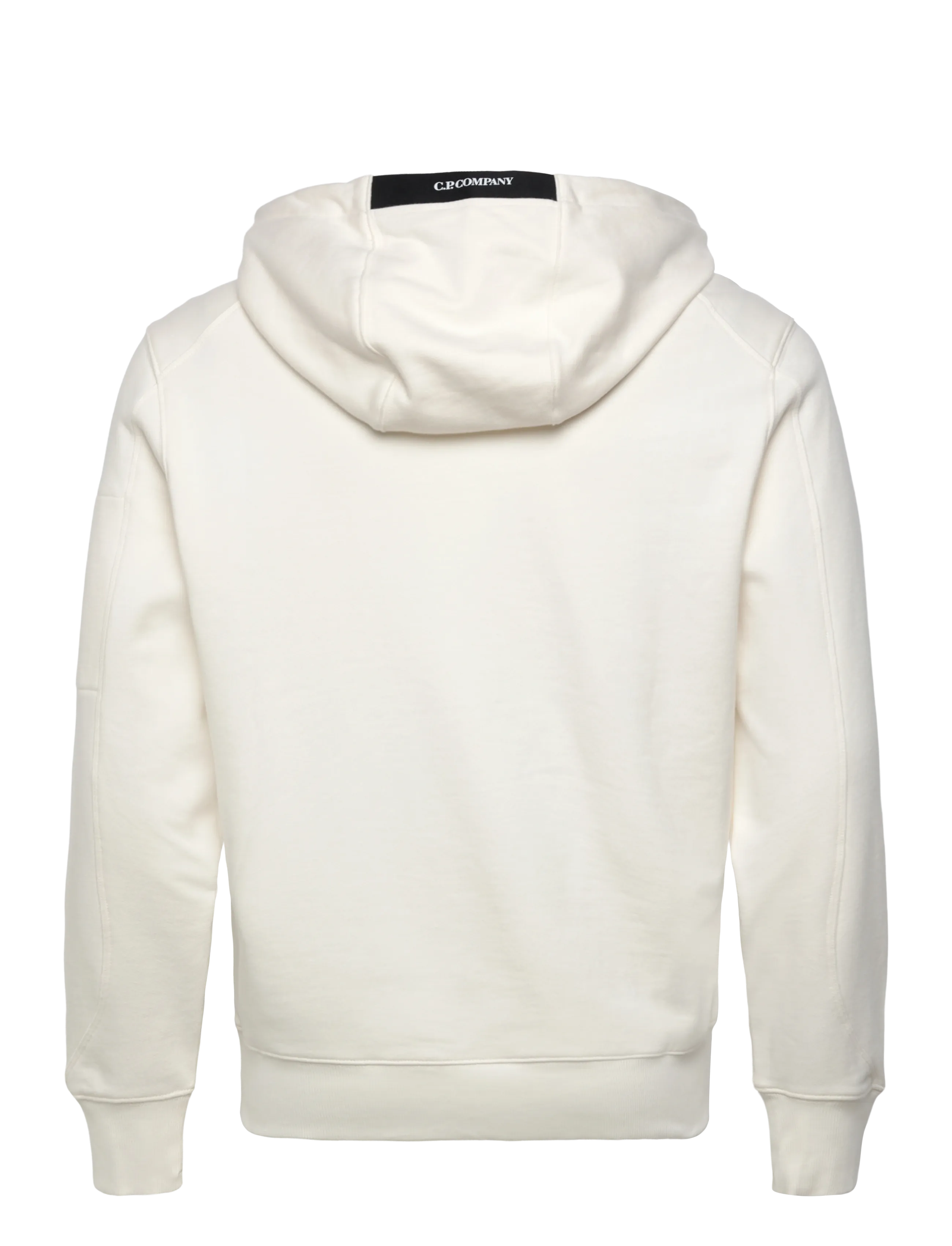 C.P. Company - Diagonal Raised Fleece Hooded Sweatshirt - hættetrøjer - gauze white - 2
