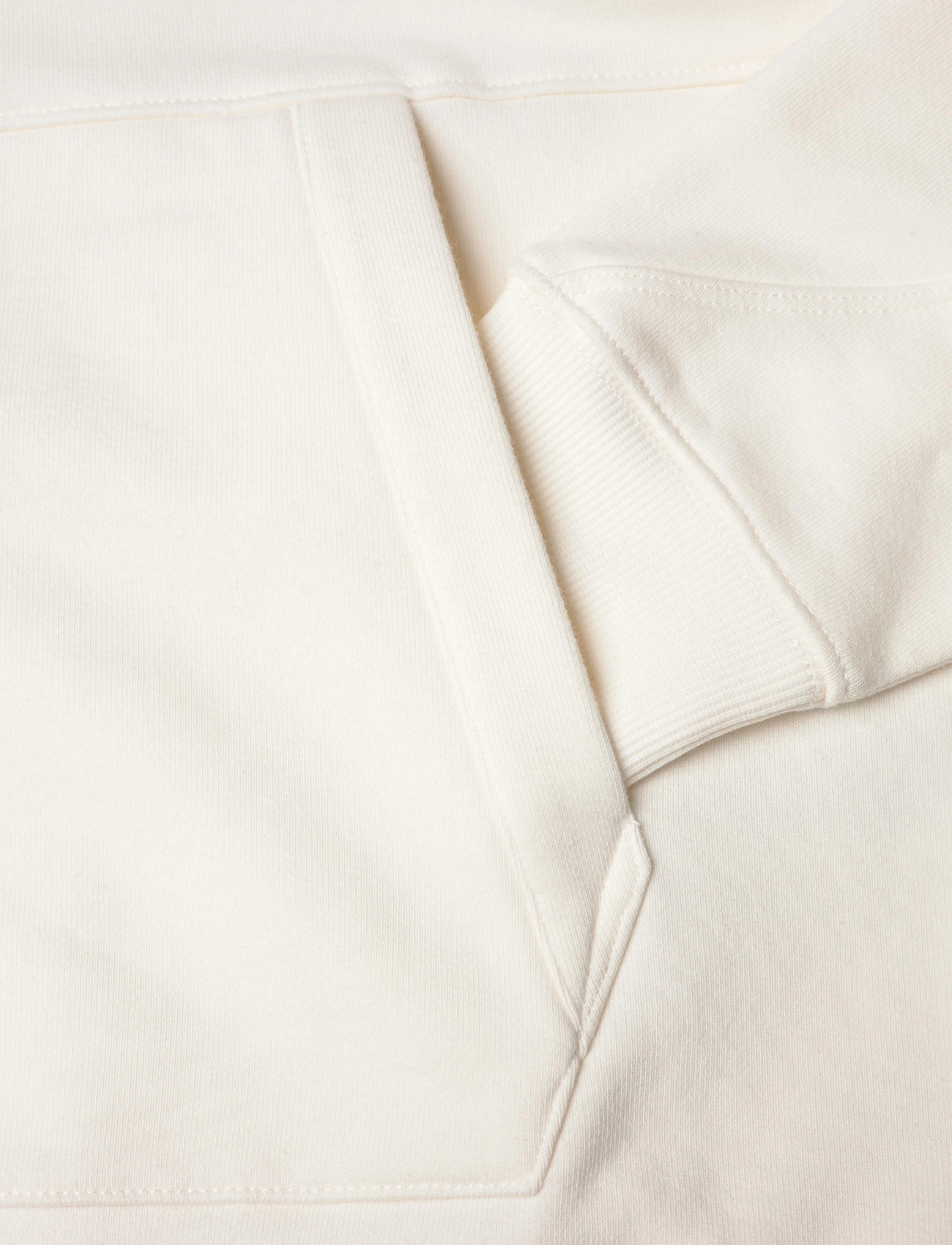 C.P. Company - Diagonal Raised Fleece Hooded Sweatshirt - hettupeysur - gauze white - 2