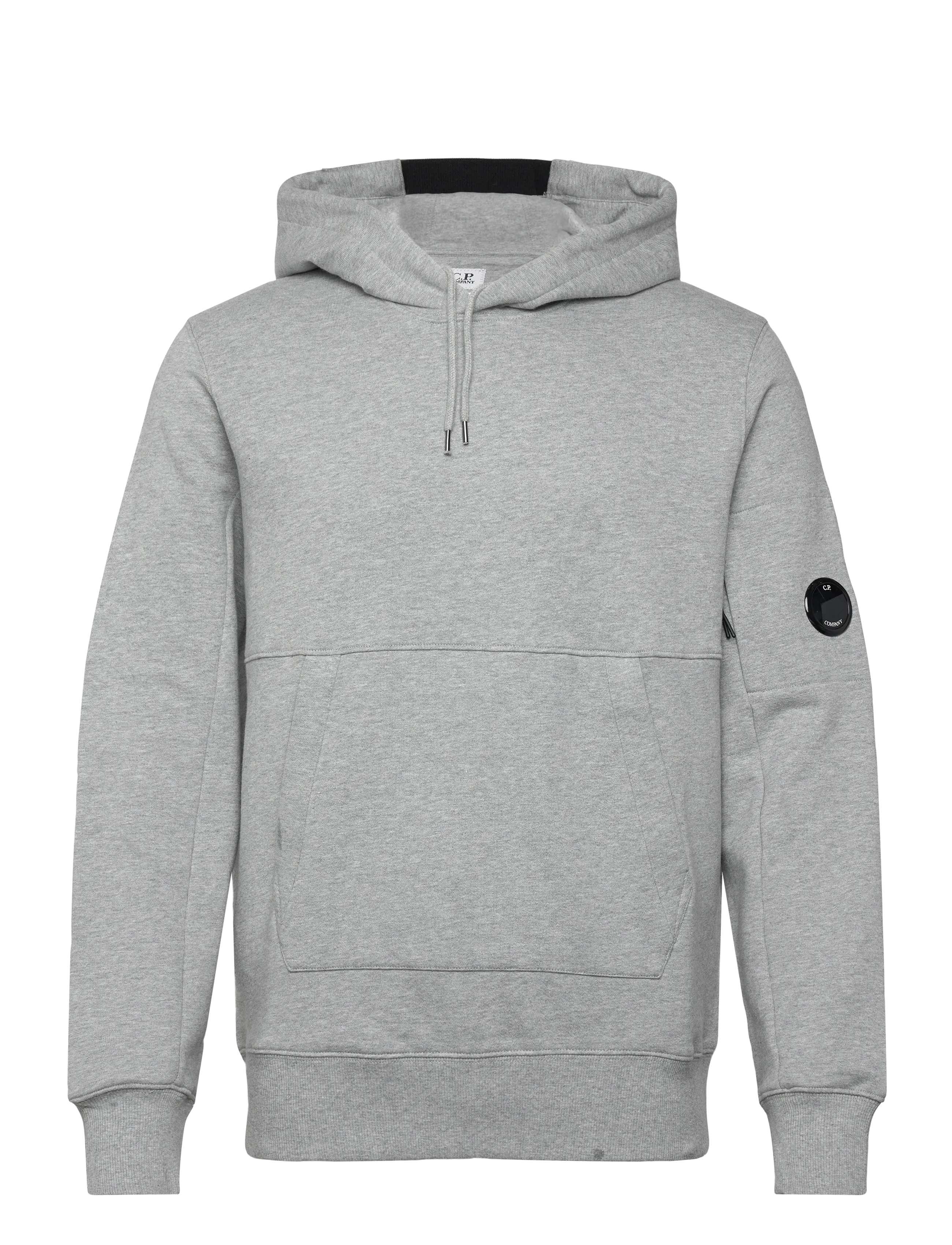 C.P. Company Diagonal Raised Fleece Hooded Sweatshirt - Sweatshirts - GREY MELANGE / grey