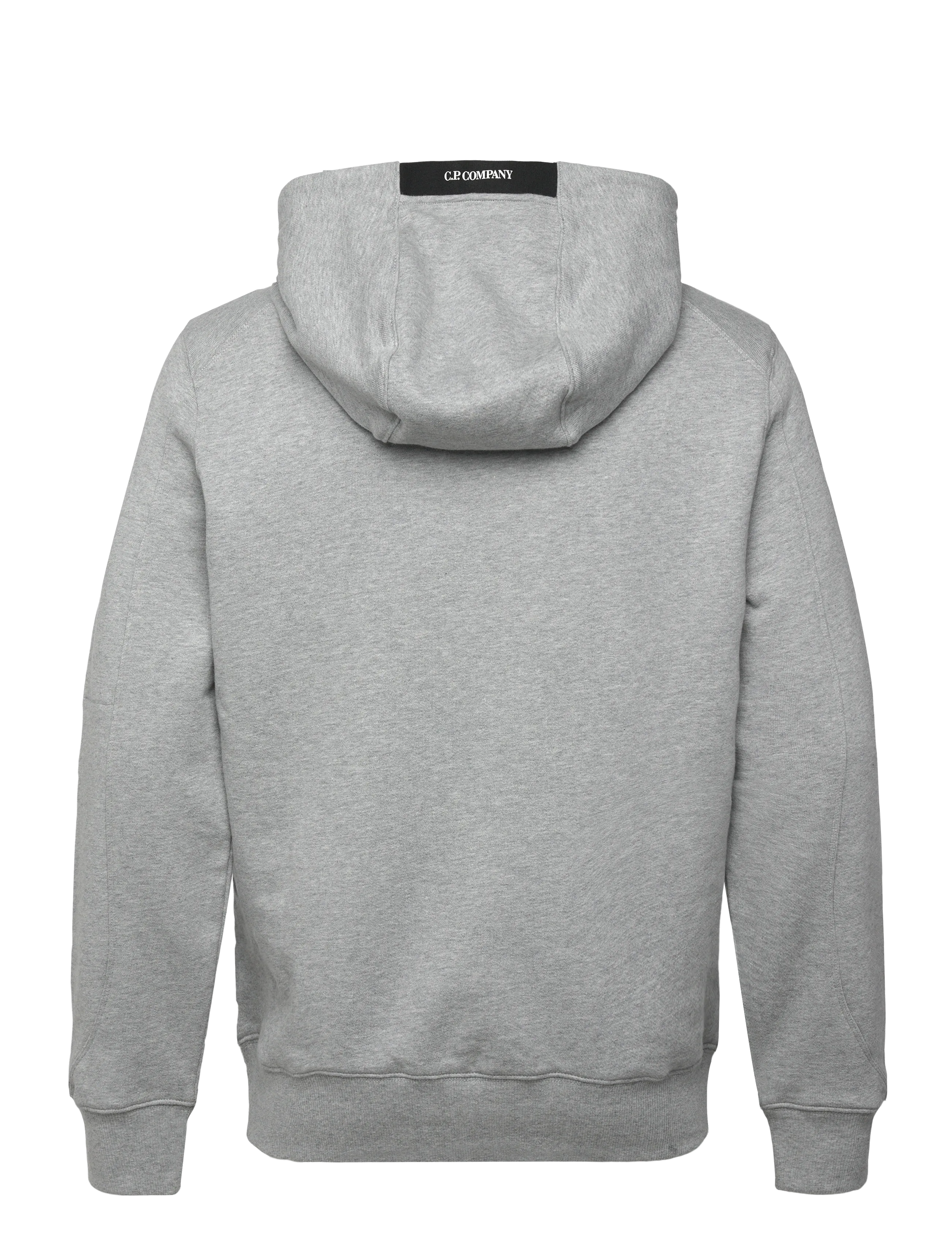 C.P. Company - Diagonal Raised Fleece Hooded Sweatshirt - hettegensere - grey melange - 2