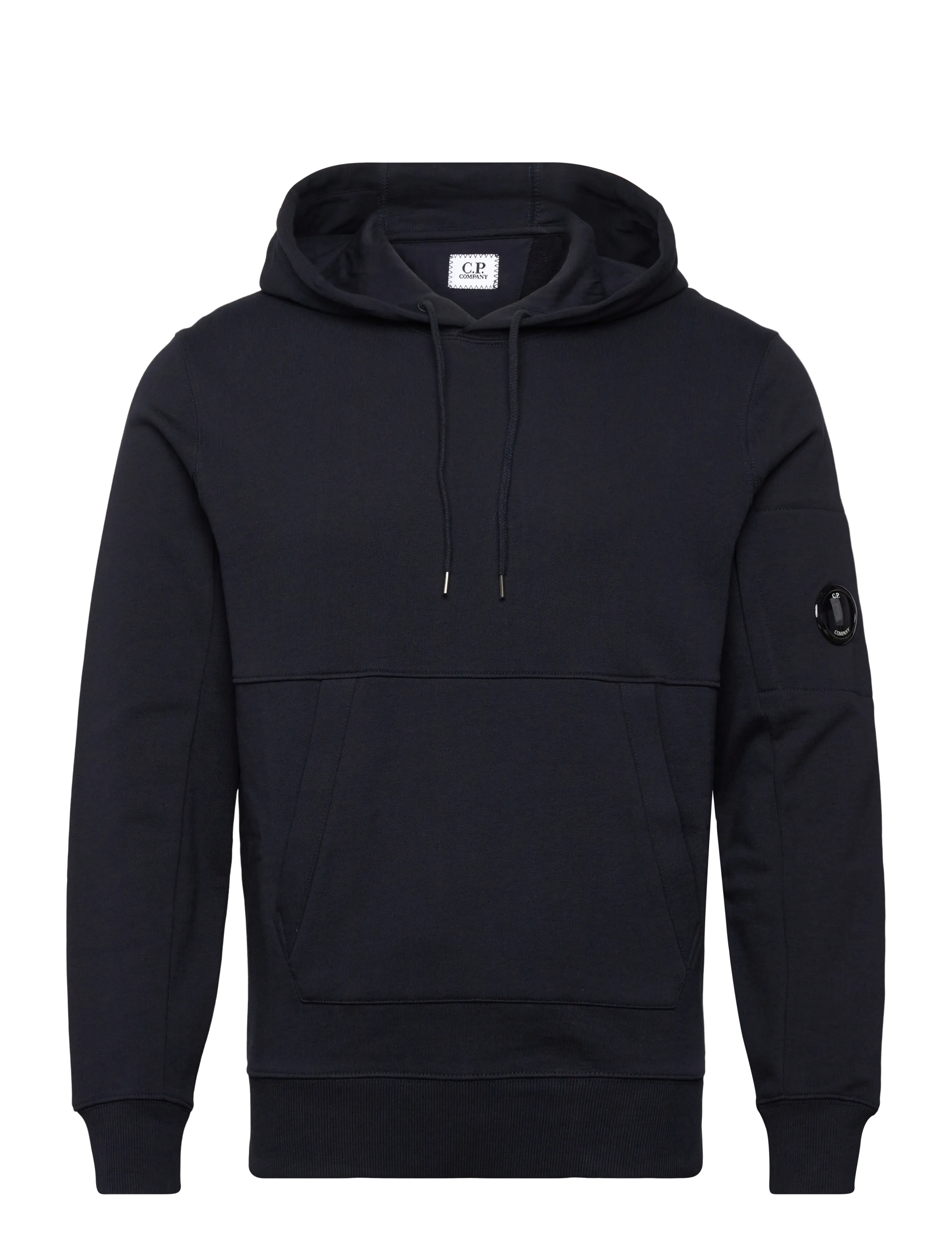 C.P. Company Diagonal Raised Fleece Hooded Sweatshirt - Kläder - TOTAL ECLIPSE / navy