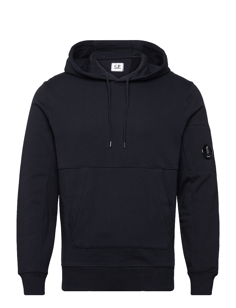 C.P. Company - Diagonal Raised Fleece Hooded Sweatshirt - sweats à capuche - total eclipse - 1