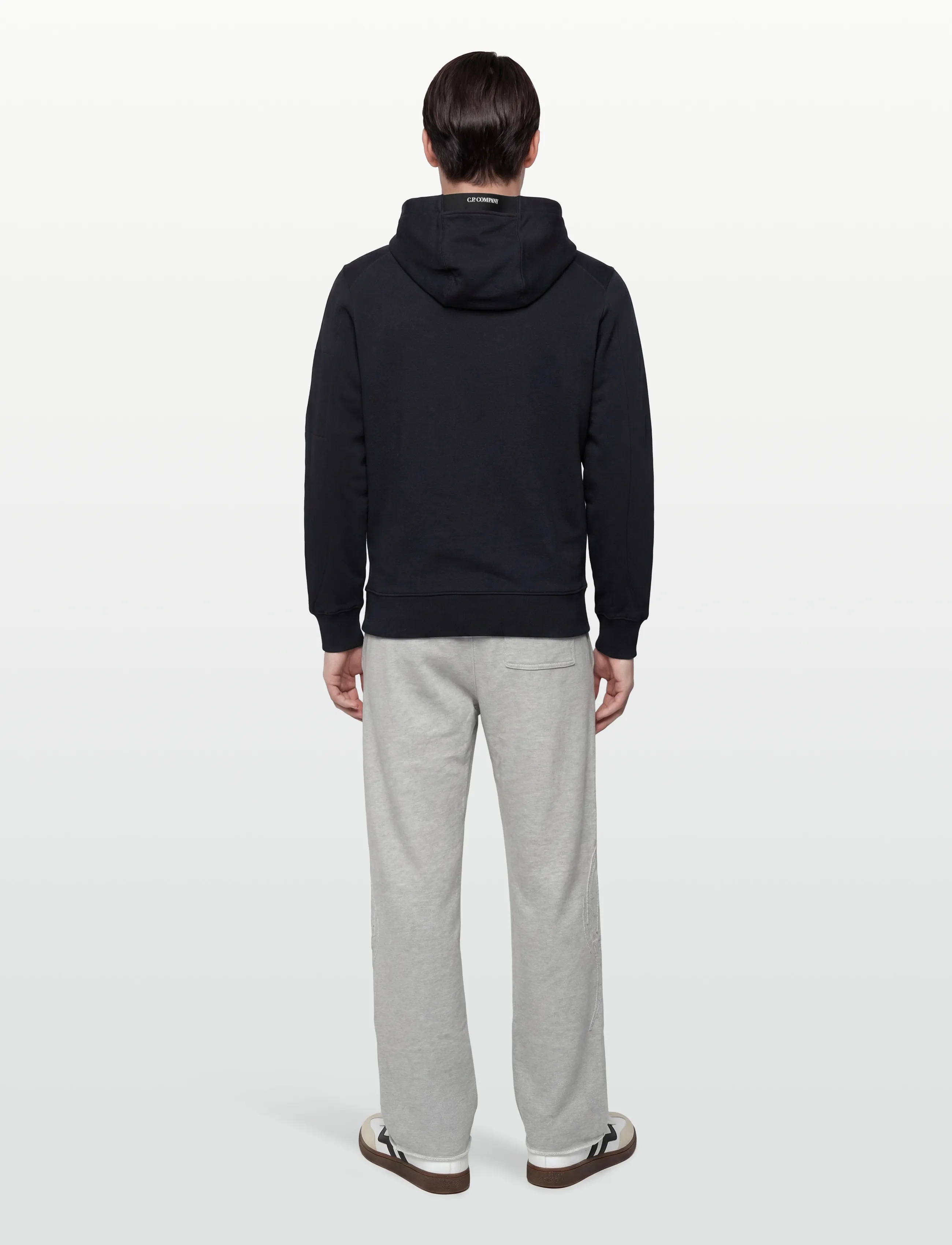 Diagonal Raised Fleece Hooded Sweatshirt 3