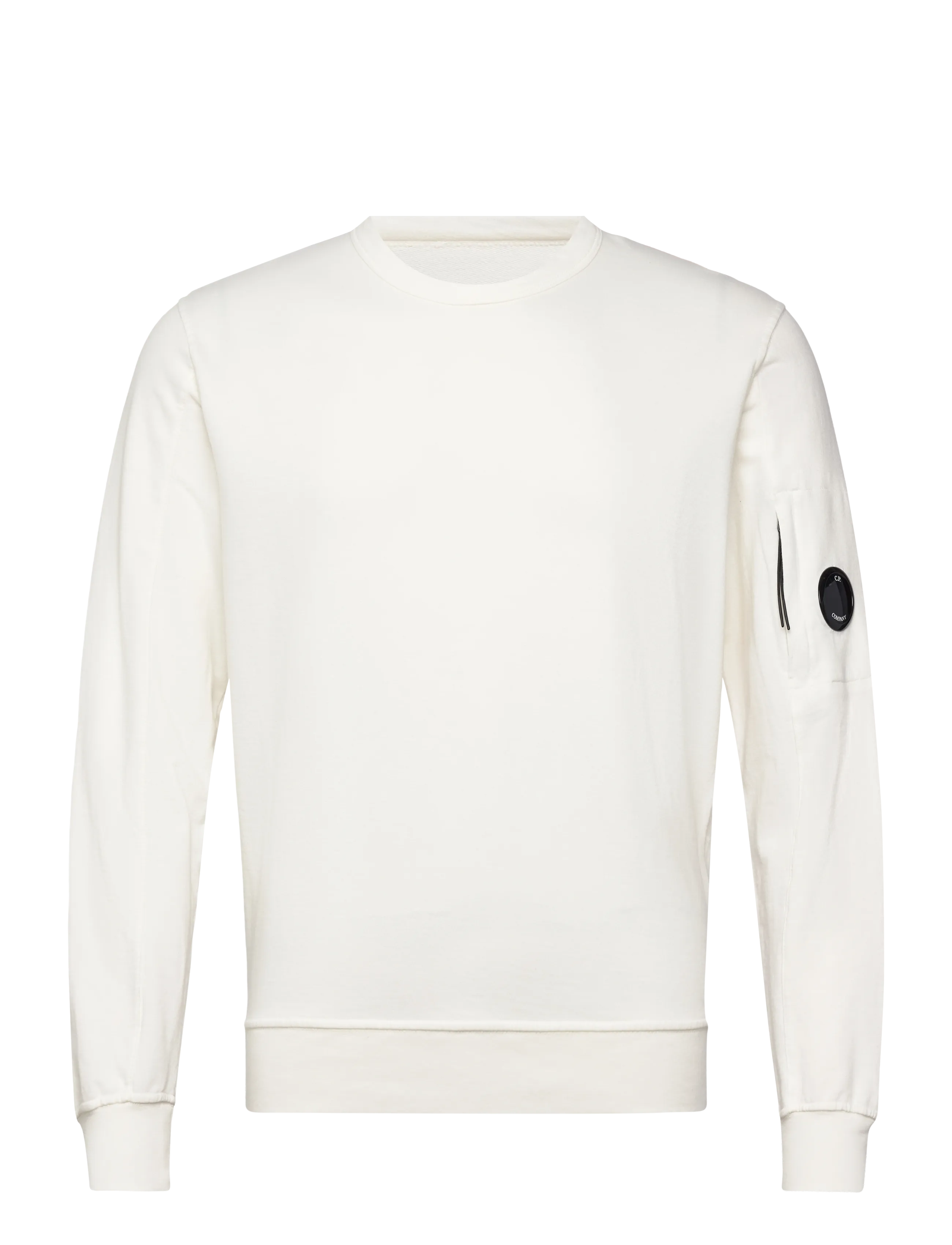 C.P. Company Fleece Resist Dyed Sweatshirt - Designers - GAUZE WHITE / cream