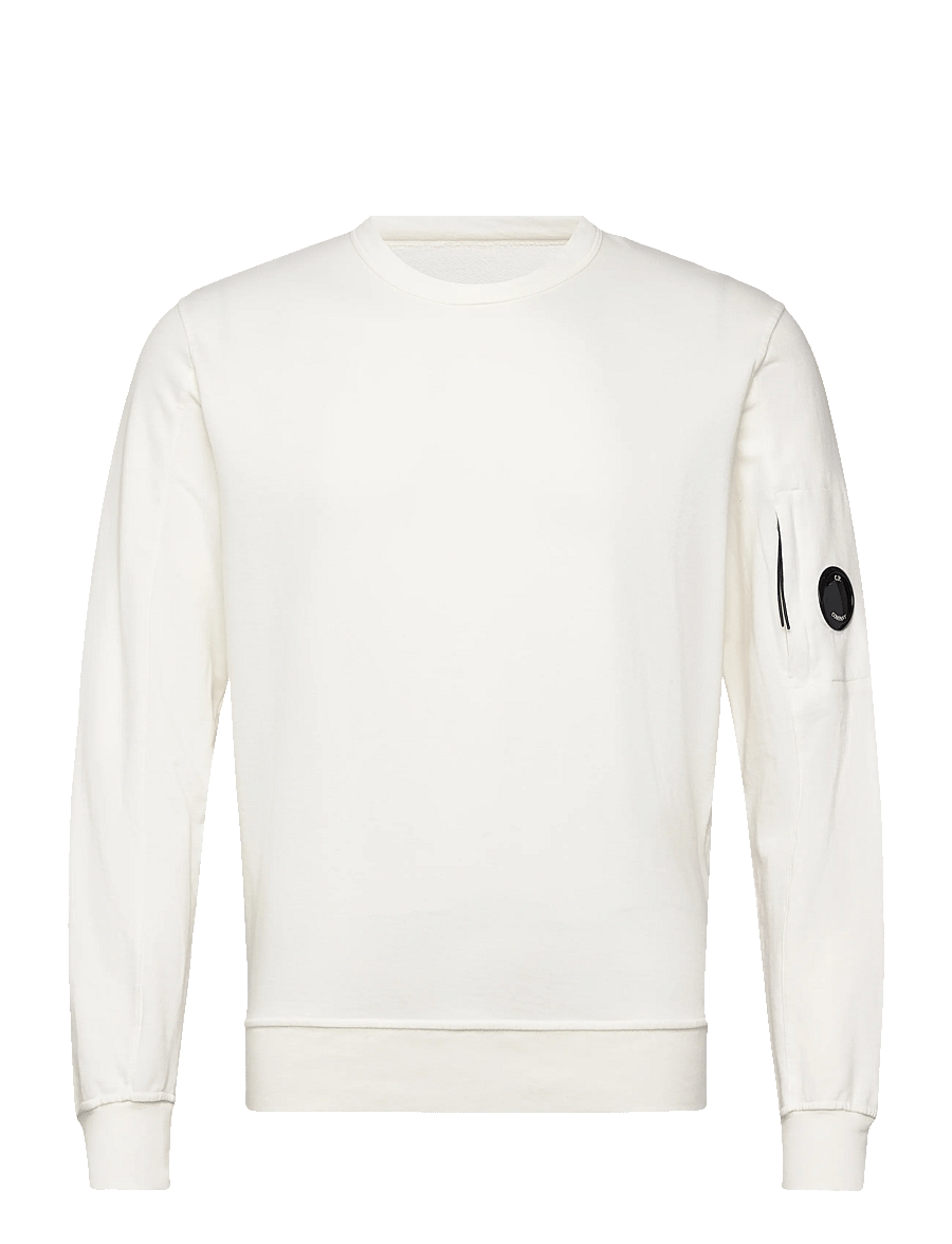 C.P. Company - Fleece Resist Dyed Sweatshirt - sweatshirts - gauze white - 1