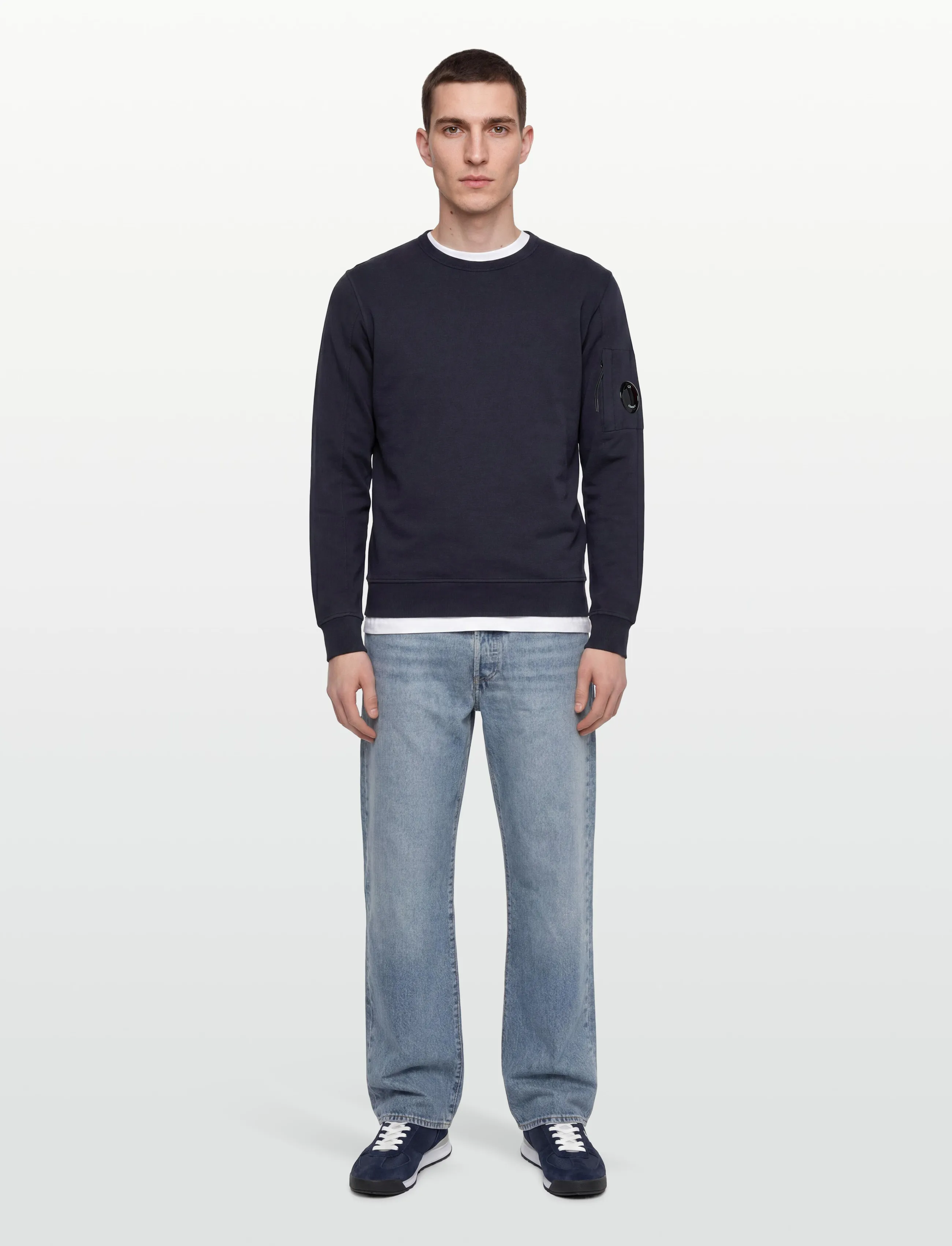 C.P. Company - Fleece Resist Dyed Sweatshirt - pirkt pēc stila - total eclipse - 0