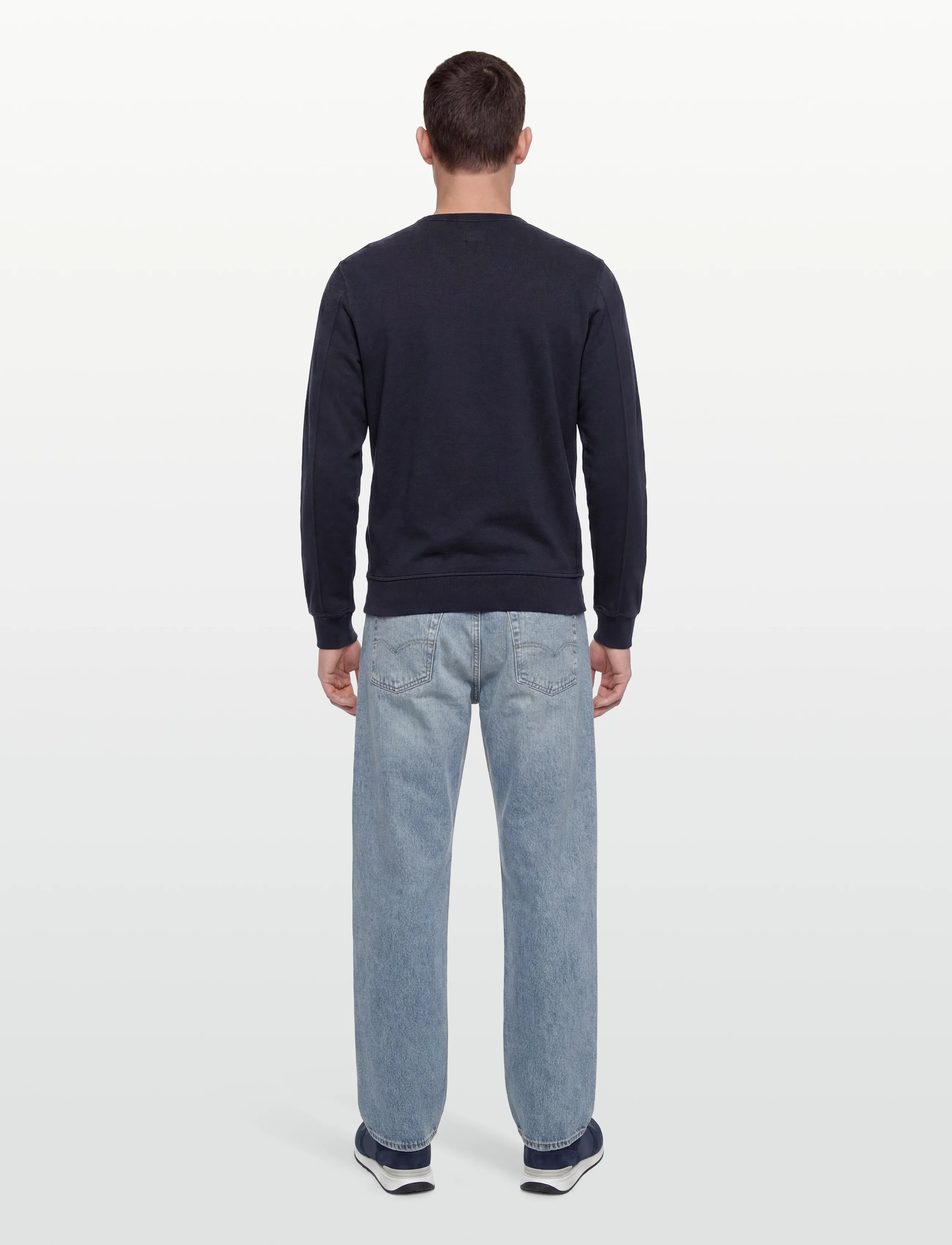 C.P. Company - Fleece Resist Dyed Sweatshirt - pirkt pēc stila - total eclipse - 4