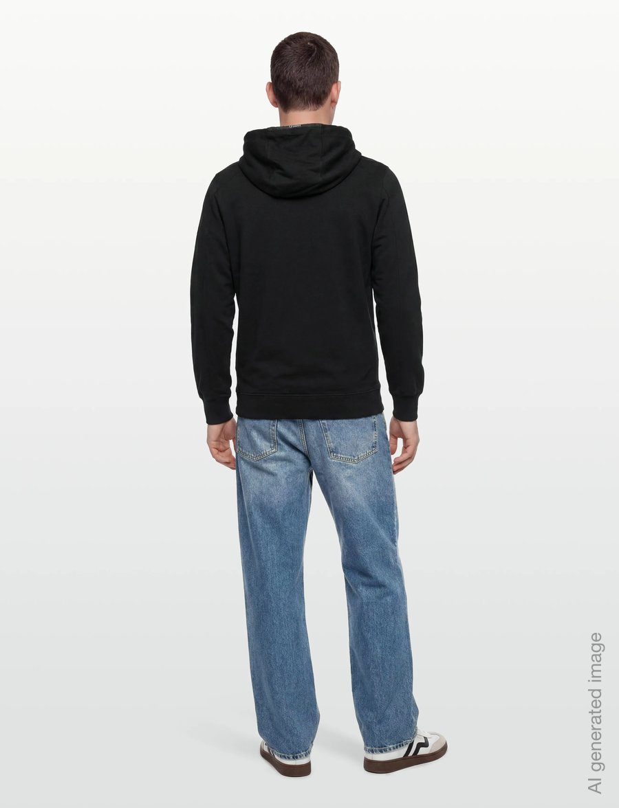 C.P. Company - Logo-Patch Hoodie - hoodies - black - 4