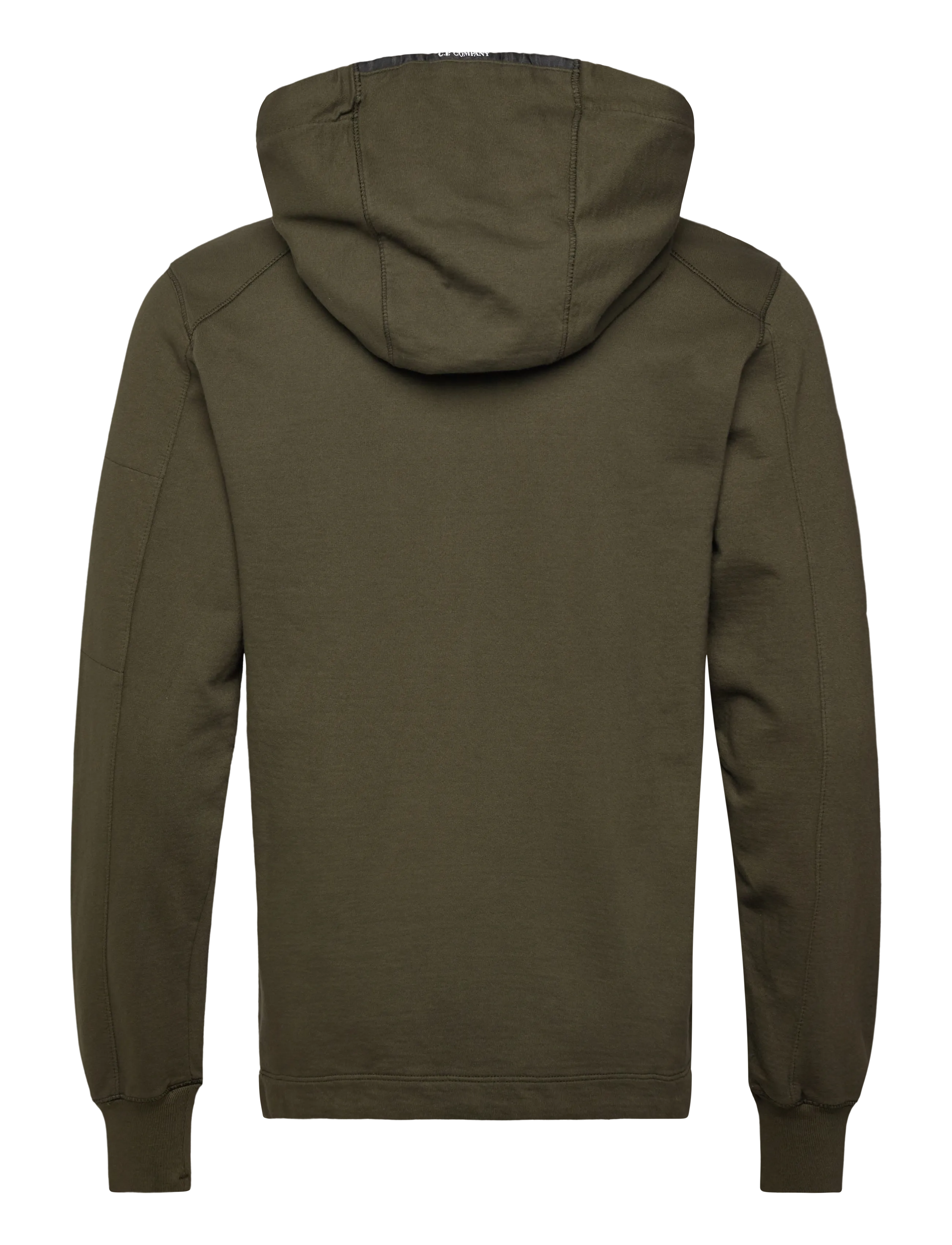 C.P. Company - Logo-Patch Hoodie - kapuzenpullover - ivy green - 2