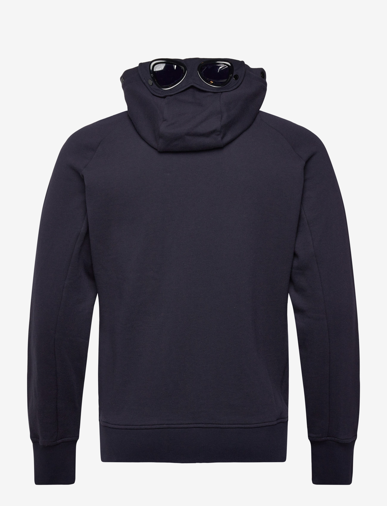 C.P. Company - Diagonal Raised Fleece Goggle Zipped Hoodie - kapuzenpullover - total eclipse - 1