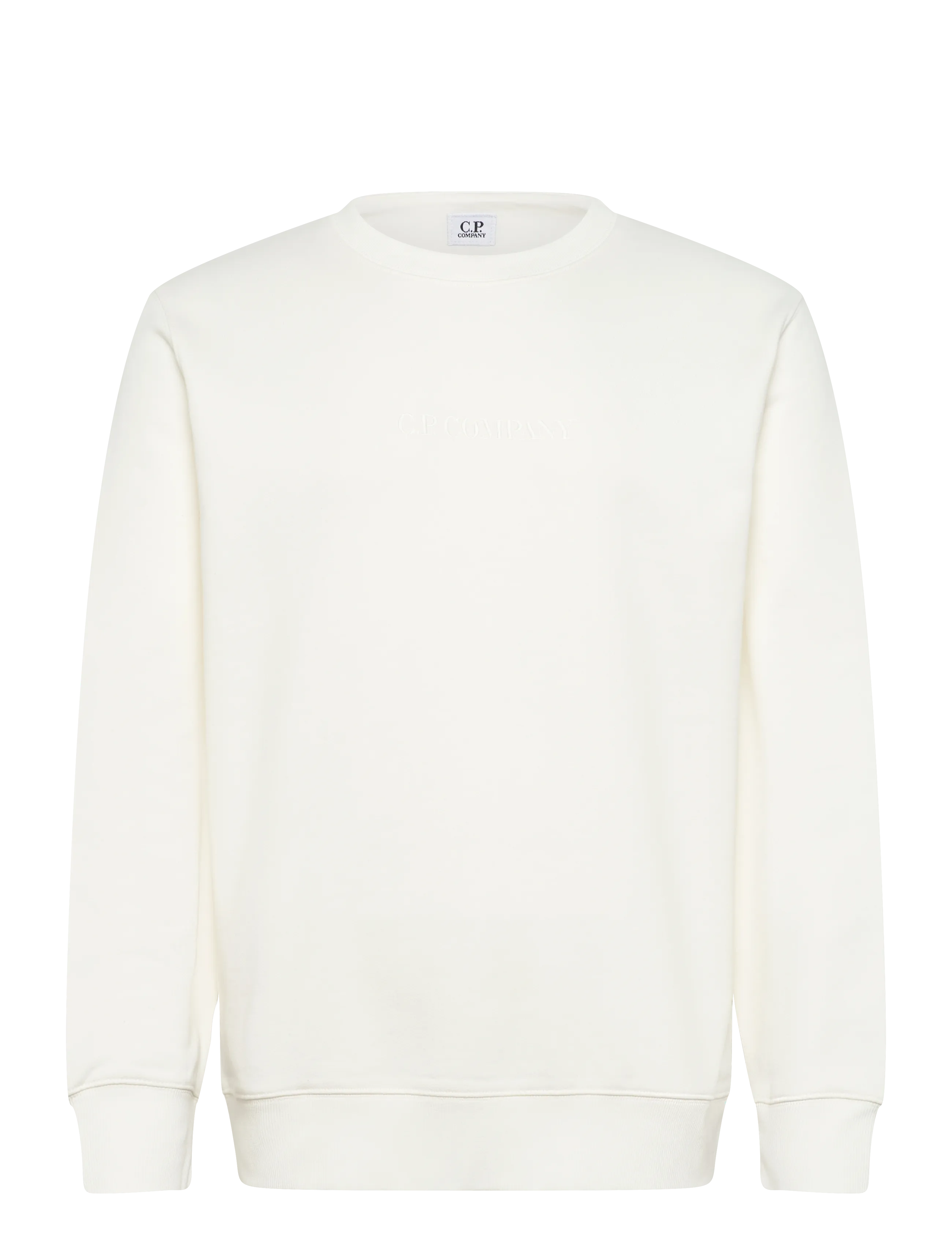 C.P. Company Crew Neck Sweatshirt, 3XL, White, Sweatshirts & Hættetrøjer > Sweatshirts, Herre