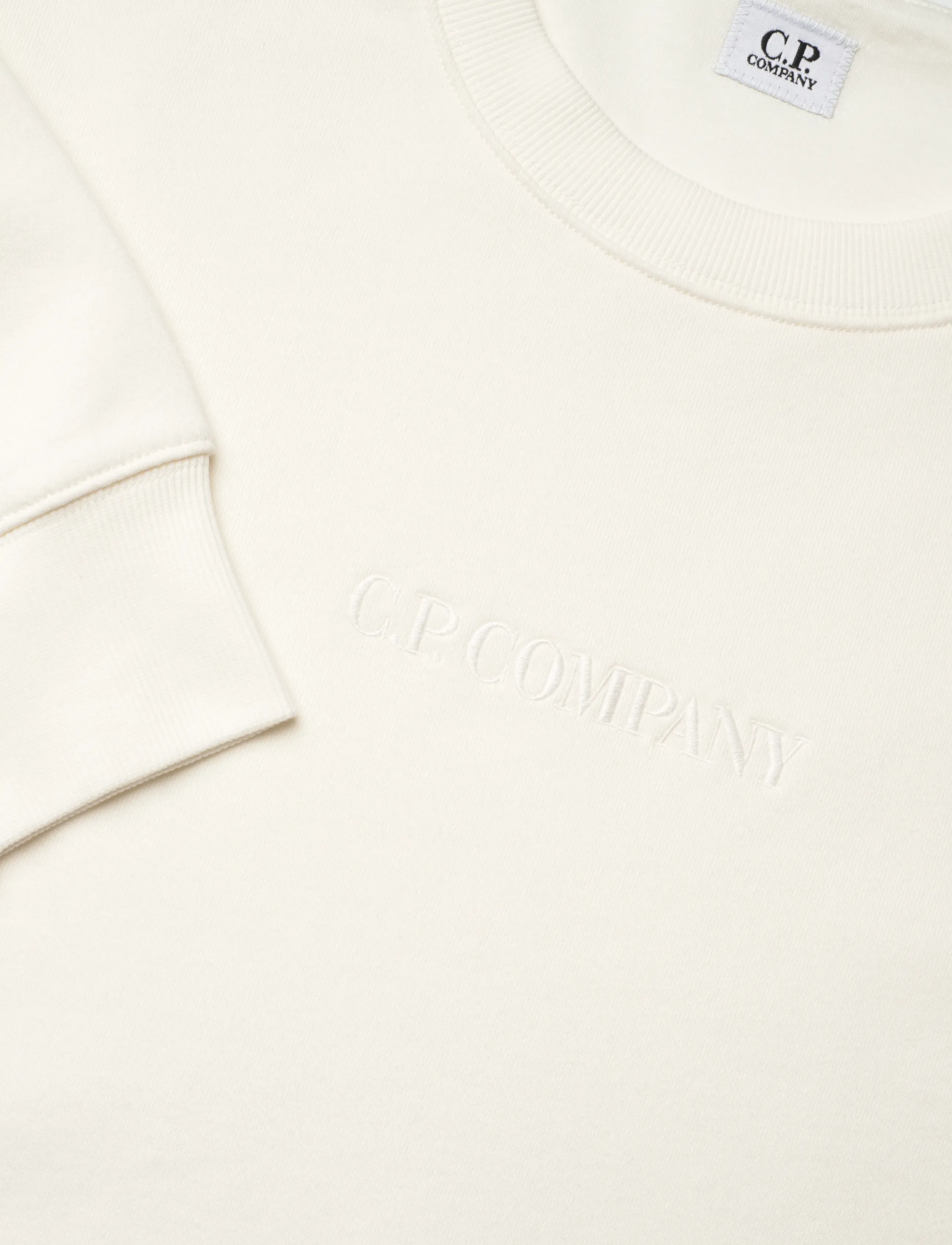 C.P. Company - CREW NECK sweatshirt - shoppa efter stil - gauze white - 2