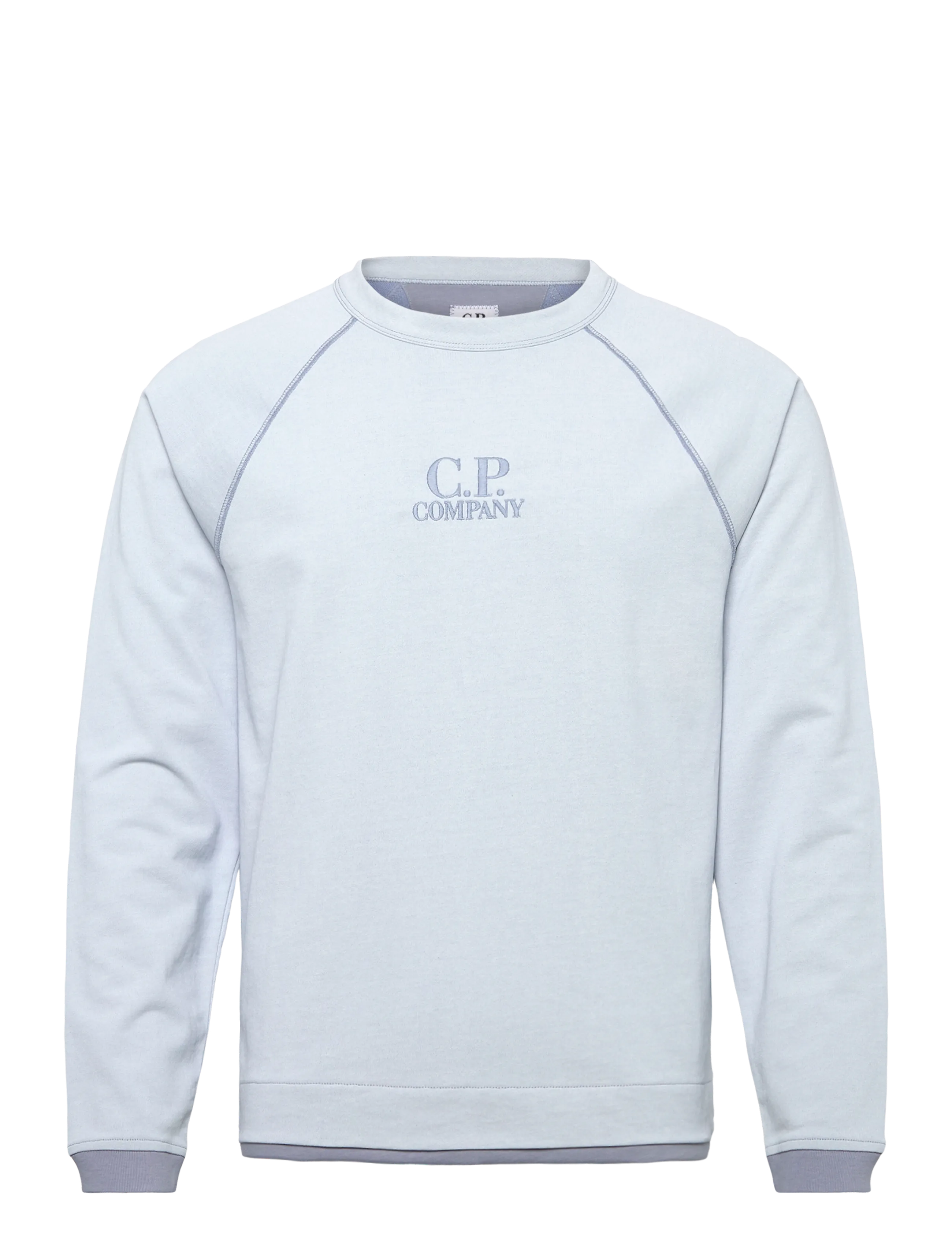 C.P. Company Logo-embroidered cotton sweatshirt - Sweatshirts - VIOLET / blue