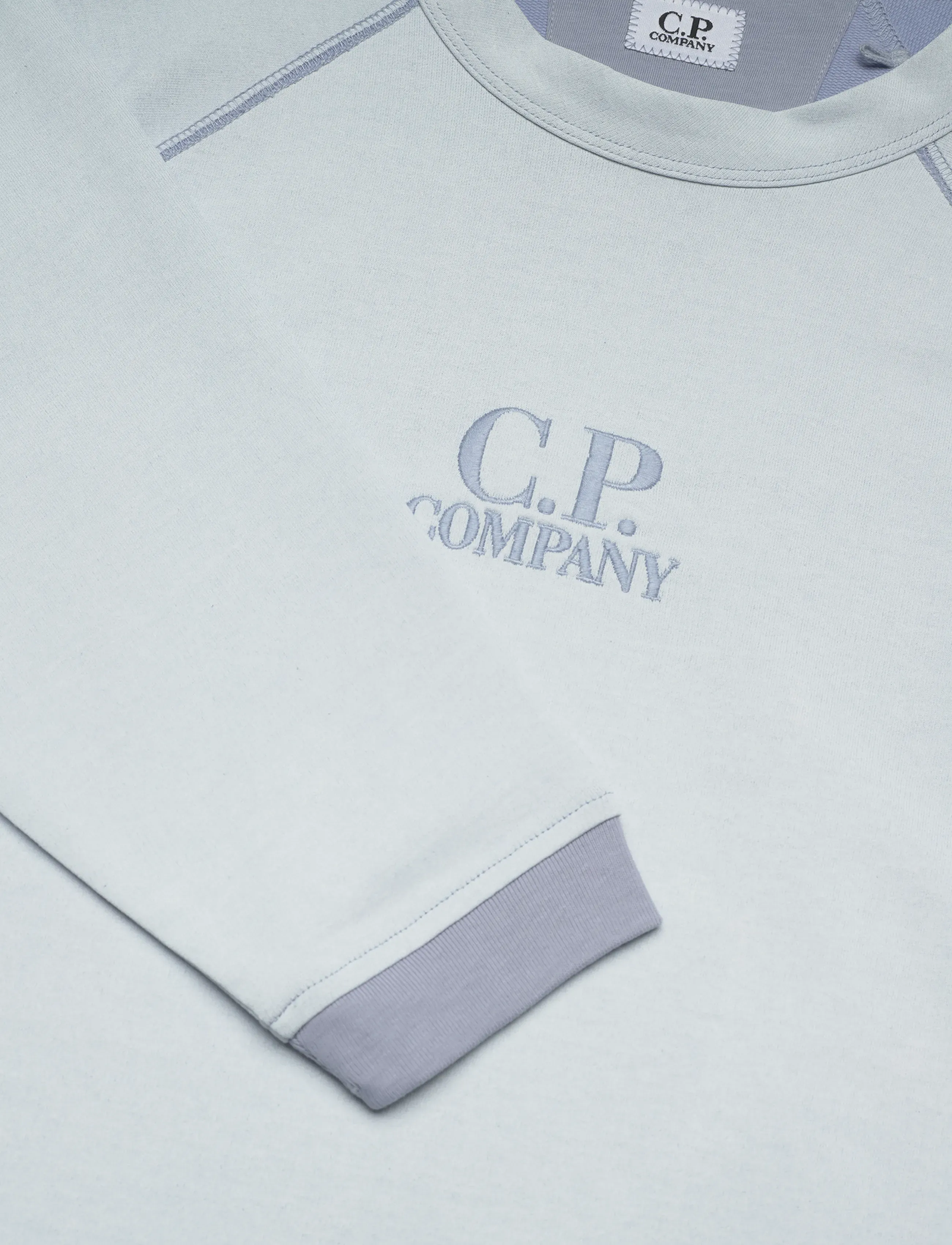 C.P. Company - Logo-embroidered cotton sweatshirt - violet - 2
