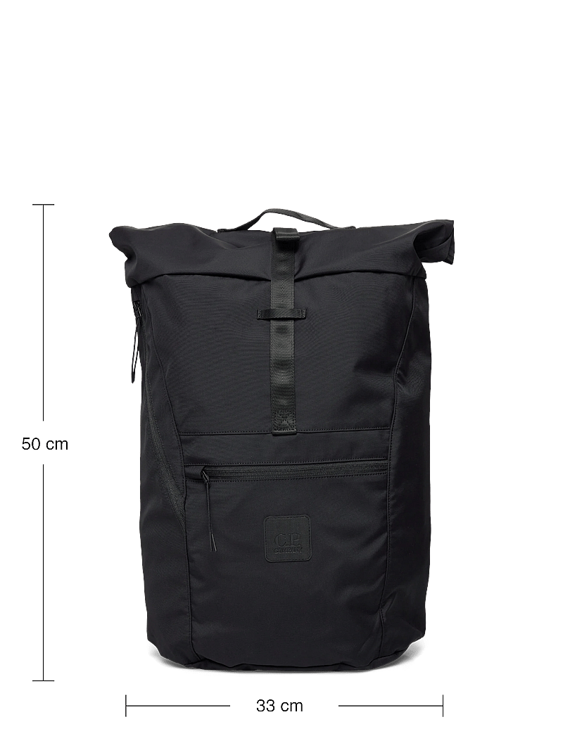 C.P. Company - METROPOLIS SERIES DYNAFIL BACKPACK - rucksäcke mit rollverschluss - black - 3