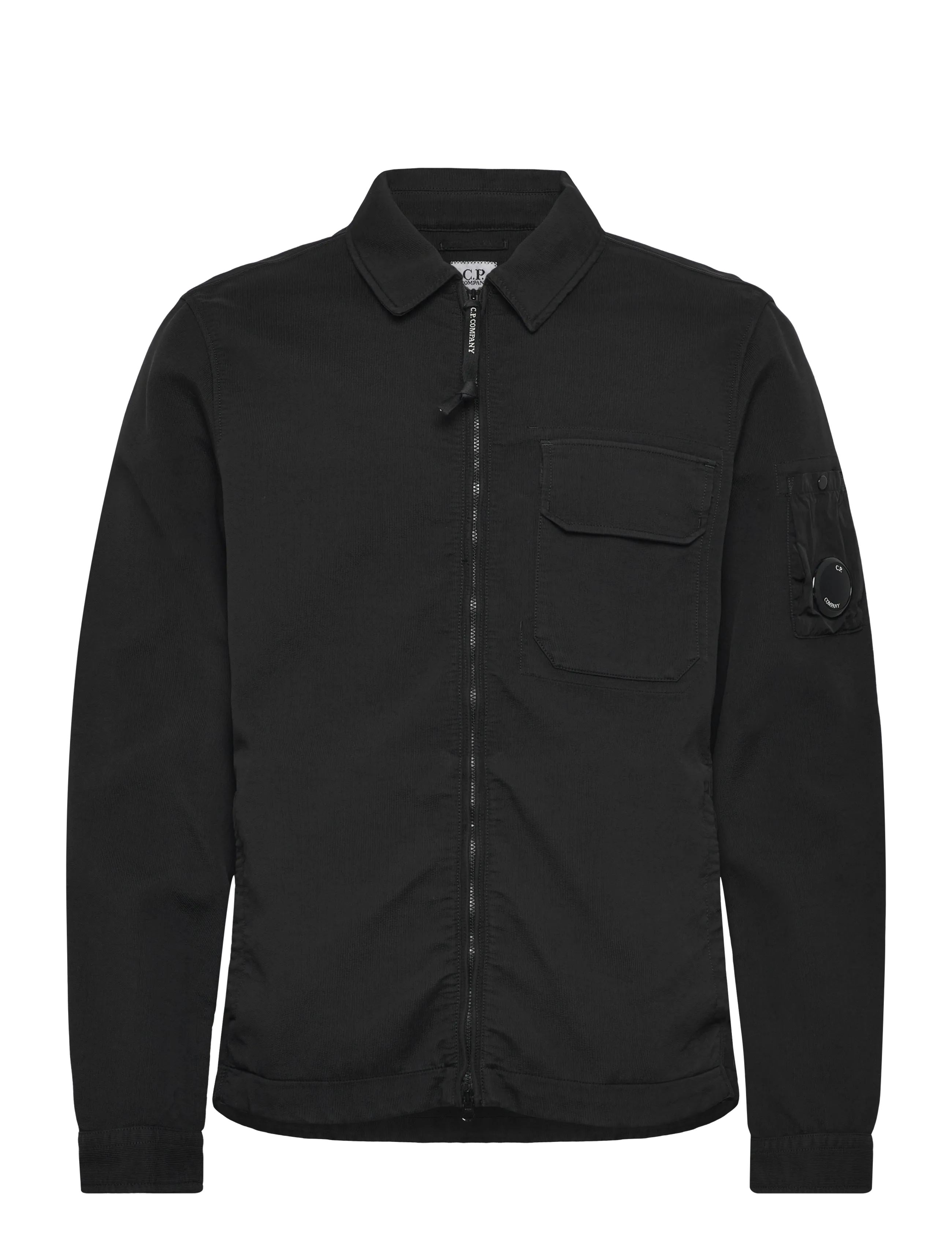 C.P. Company Nylon Lens Double Weave Overshirt - Jacken & Mäntel - BLACK / black