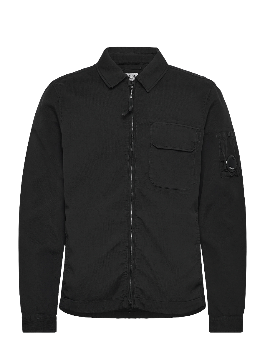 C.P. Company - Nylon Lens Double Weave Overshirt - Õhukesed jakid - black - 1