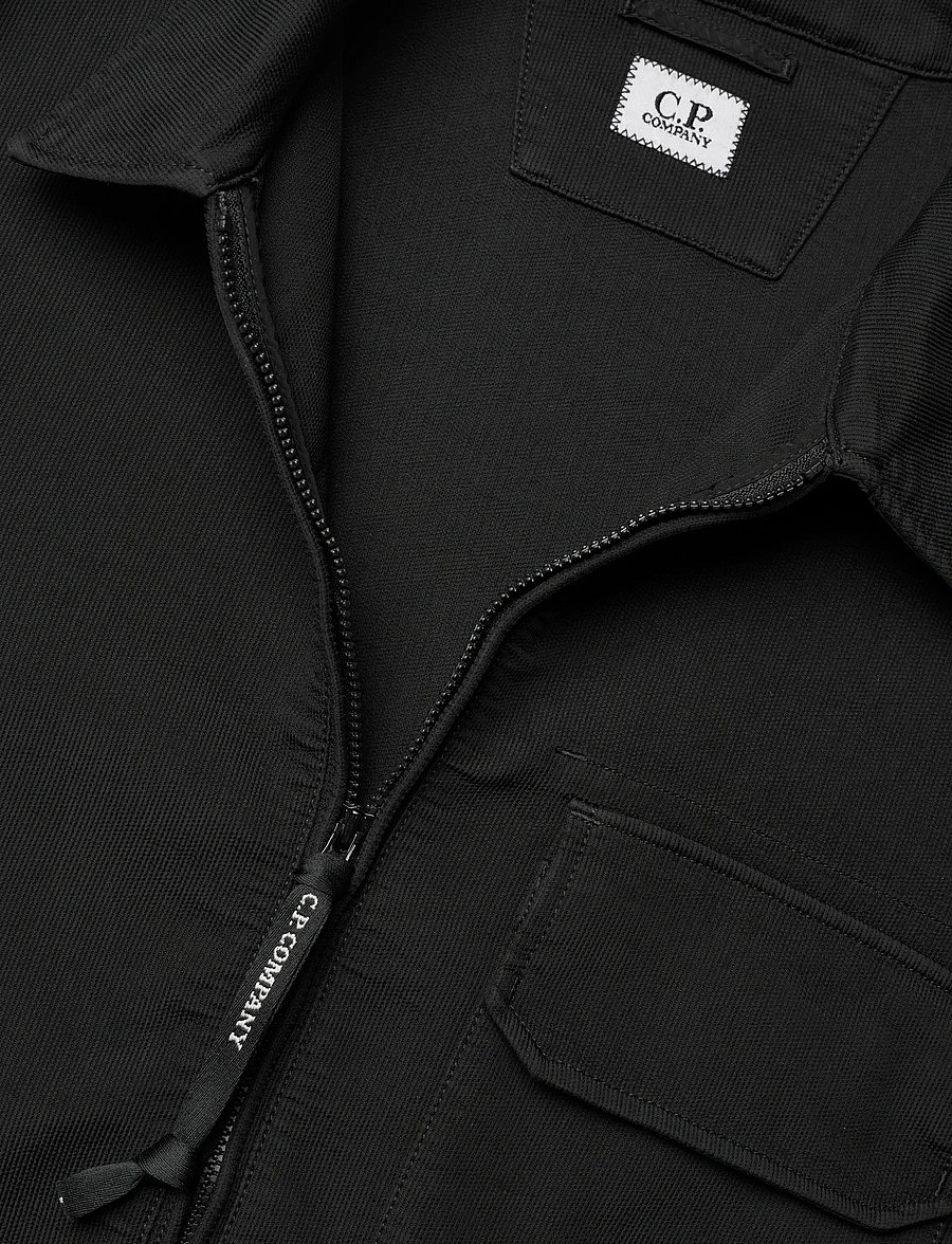 C.P. Company - Nylon Lens Double Weave Overshirt - Õhukesed jakid - black - 5