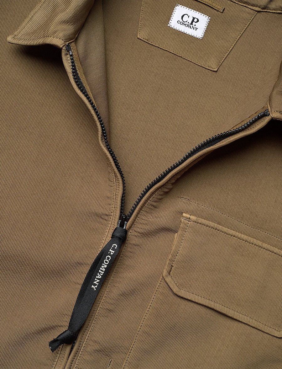 C.P. Company - Nylon Lens Double Weave Overshirt - vestes légères use default - butternut - 5