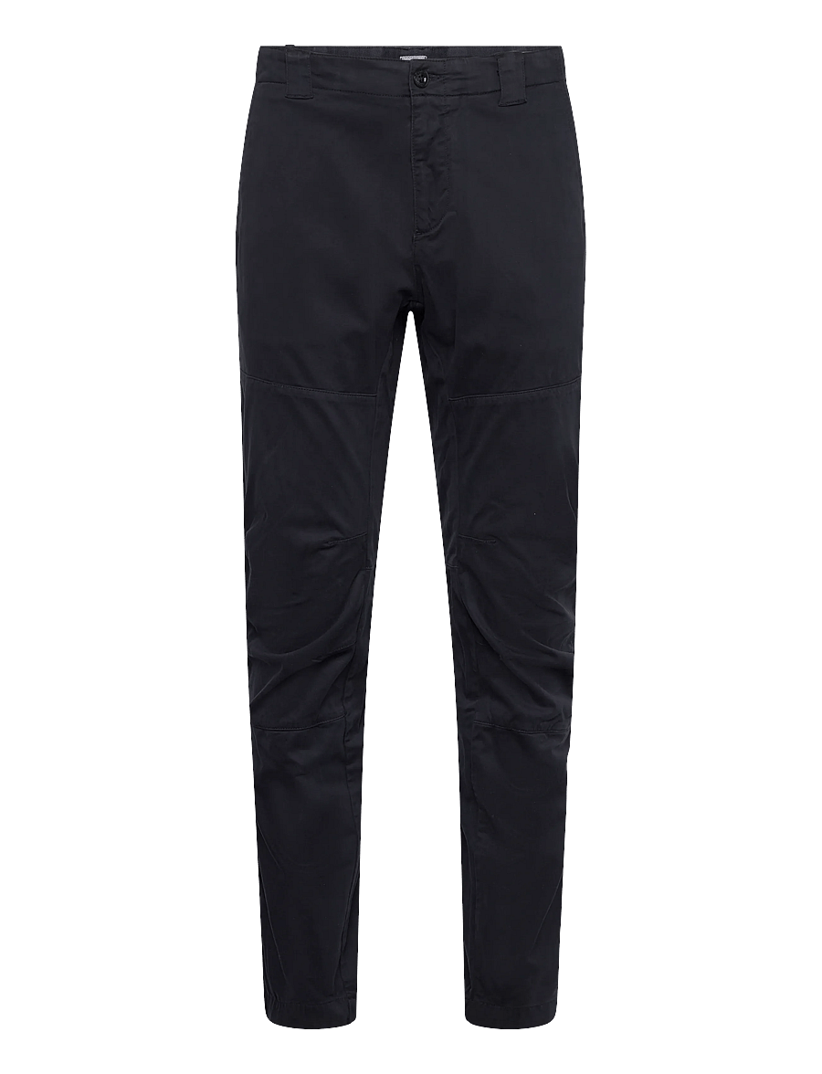 C.P. Company - Sateen Regular Pants - ikdienas bikses - total eclipse - 1
