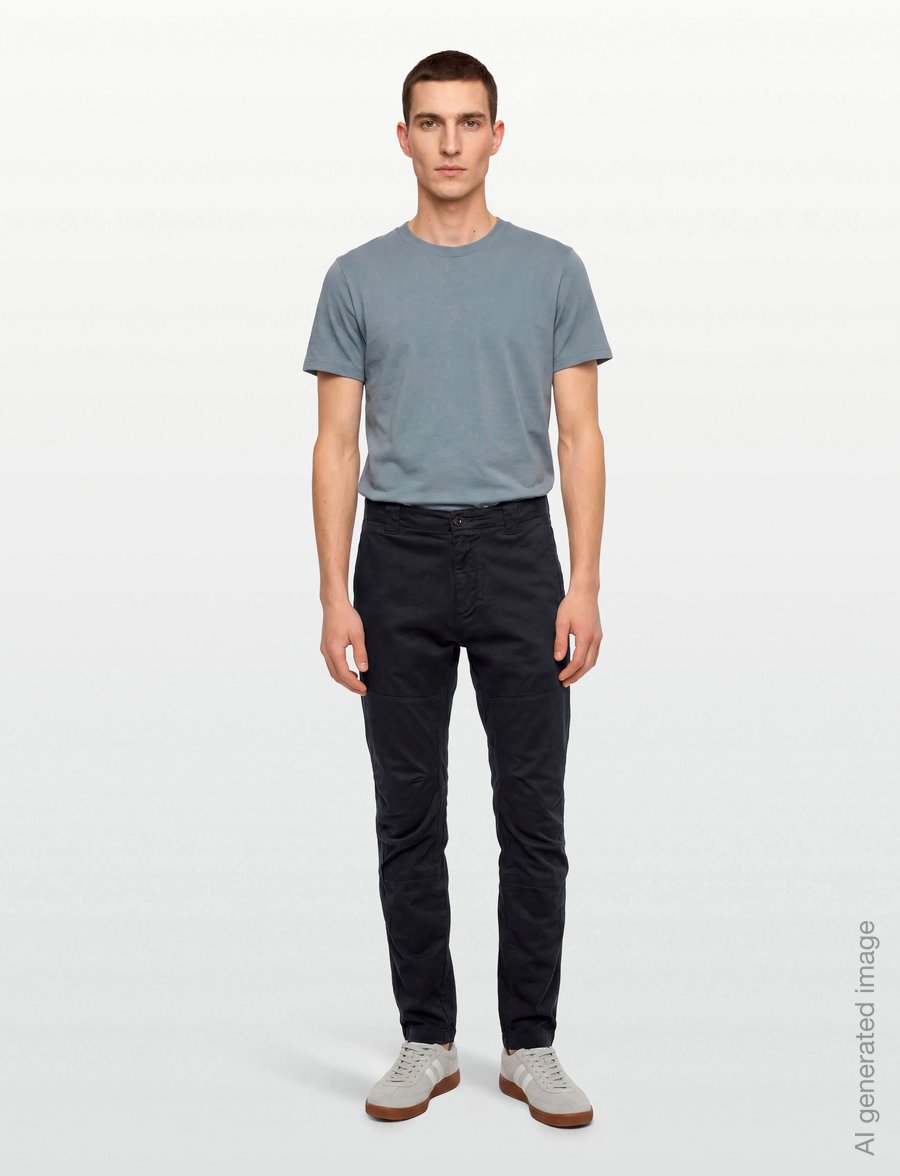 C.P. Company - Sateen Regular Pants - ikdienas bikses - total eclipse - 0