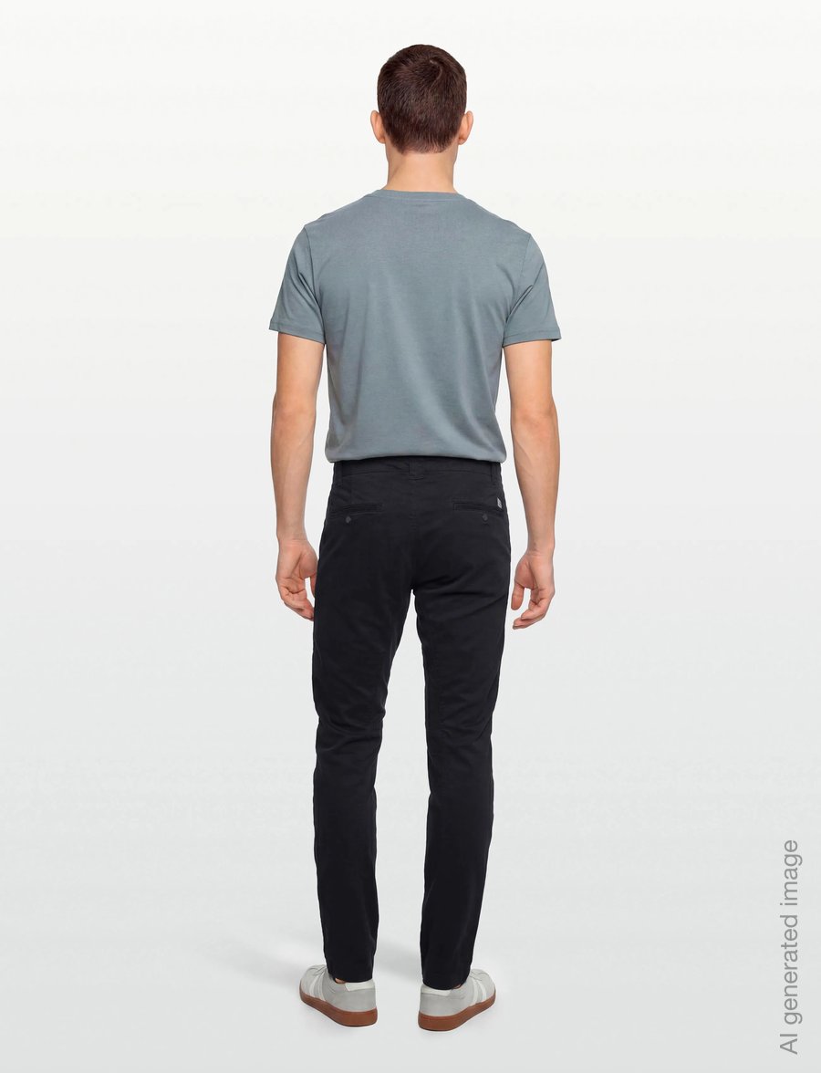 C.P. Company - Sateen Regular Pants - ikdienas bikses - total eclipse - 4