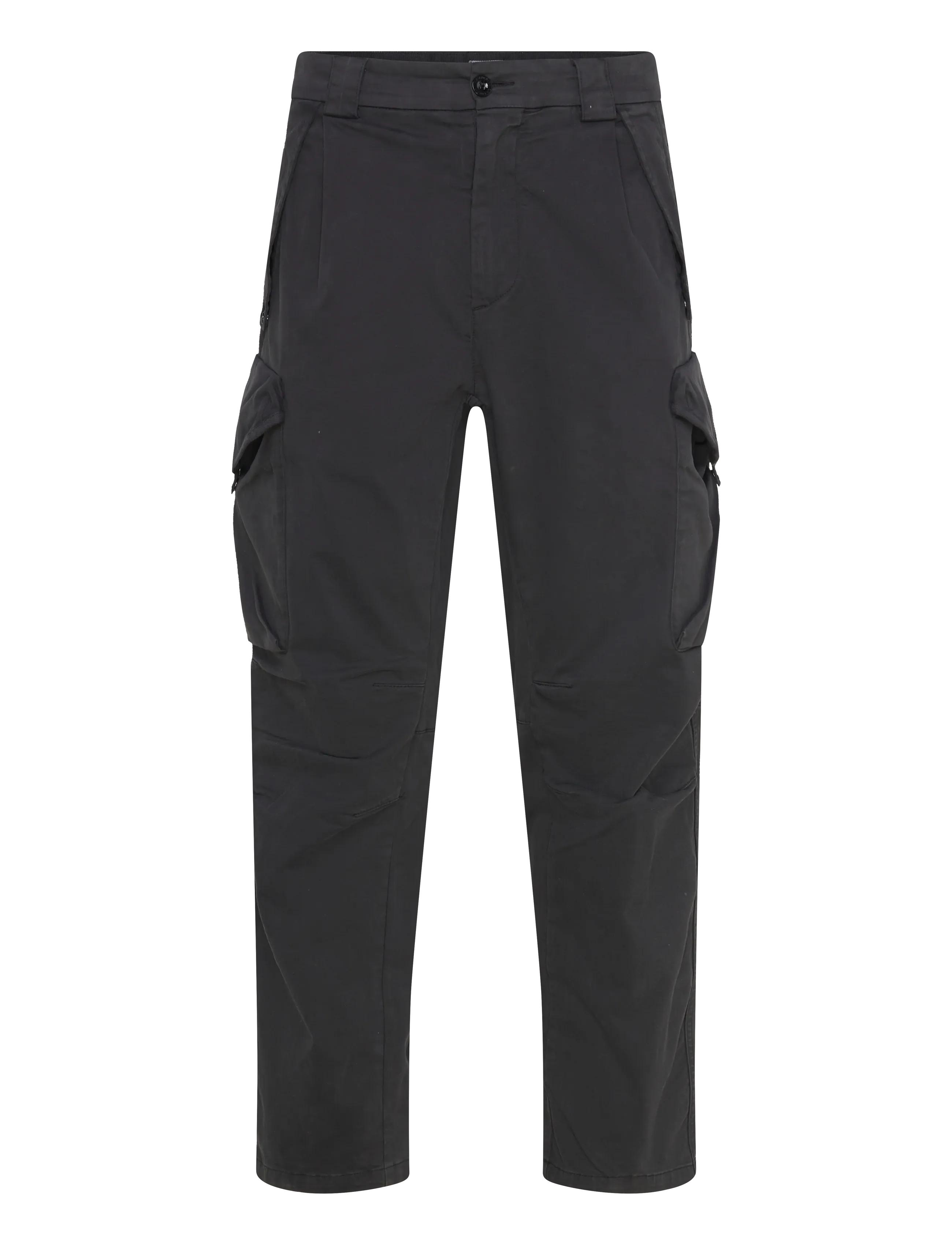C.P. Company Stretch Sateen Loose Cargo - Pantalons - BLACK / black