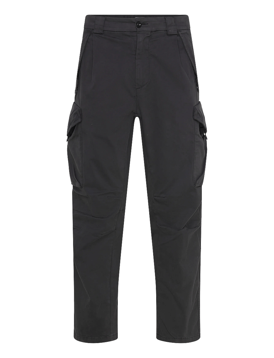 C.P. Company - Stretch Sateen Loose Cargo - cargohose - black - 1