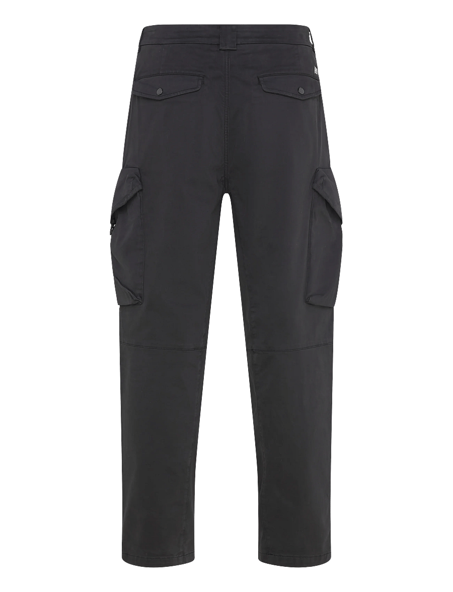 C.P. Company - Stretch Sateen Loose Cargo - cargohose - black - 2