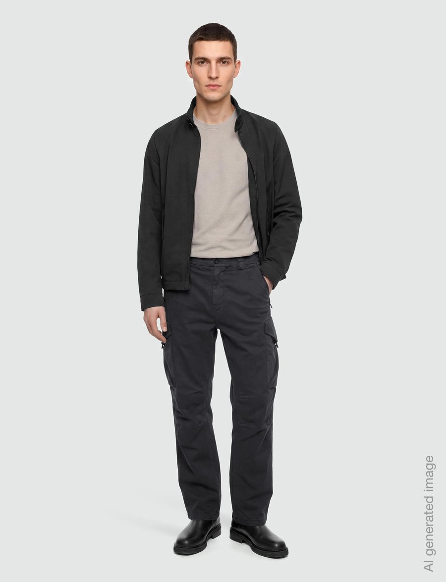 C.P. Company - Stretch Sateen Loose Cargo - cargohose - black - 0