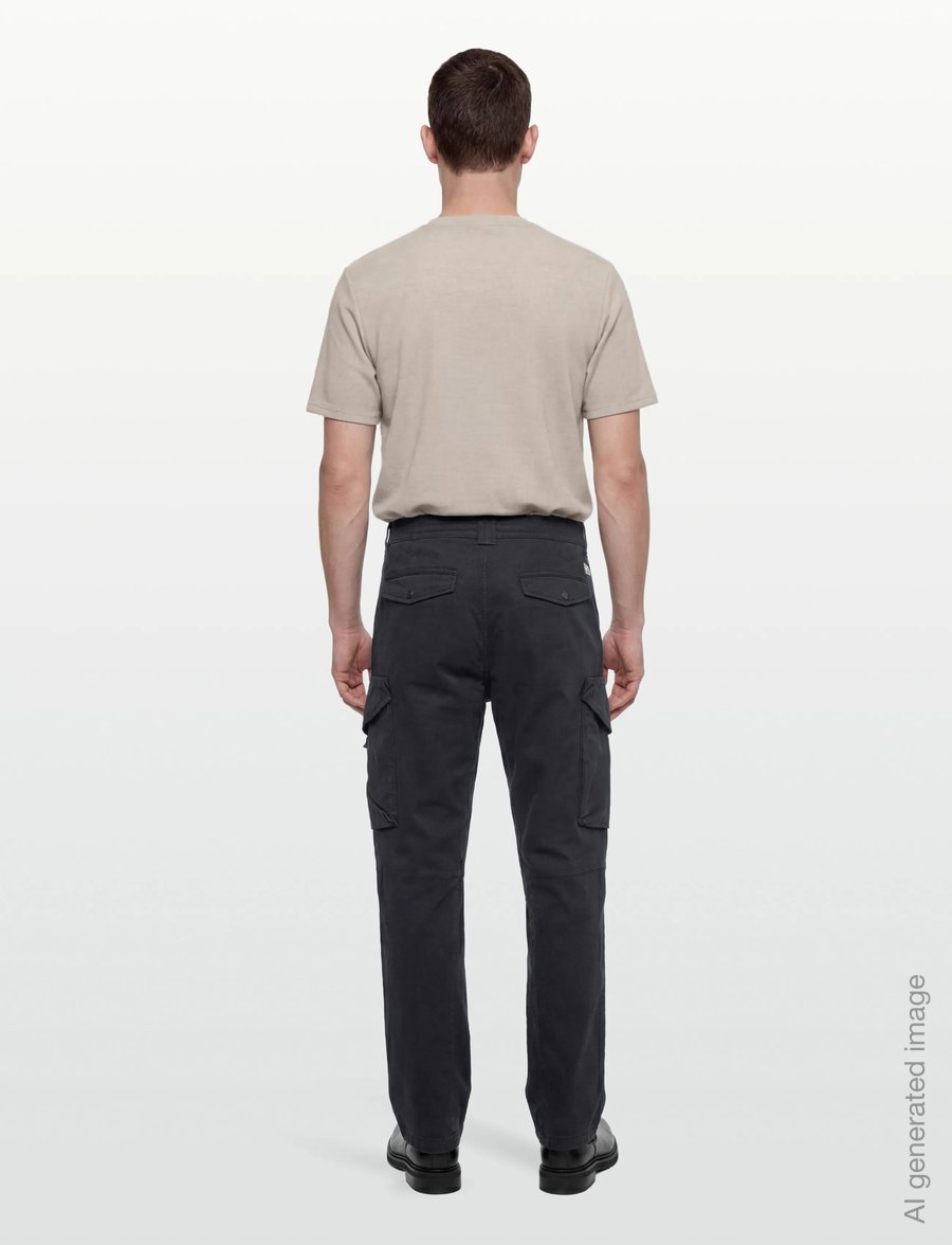 C.P. Company - Stretch Sateen Loose Cargo - cargohose - black - 4