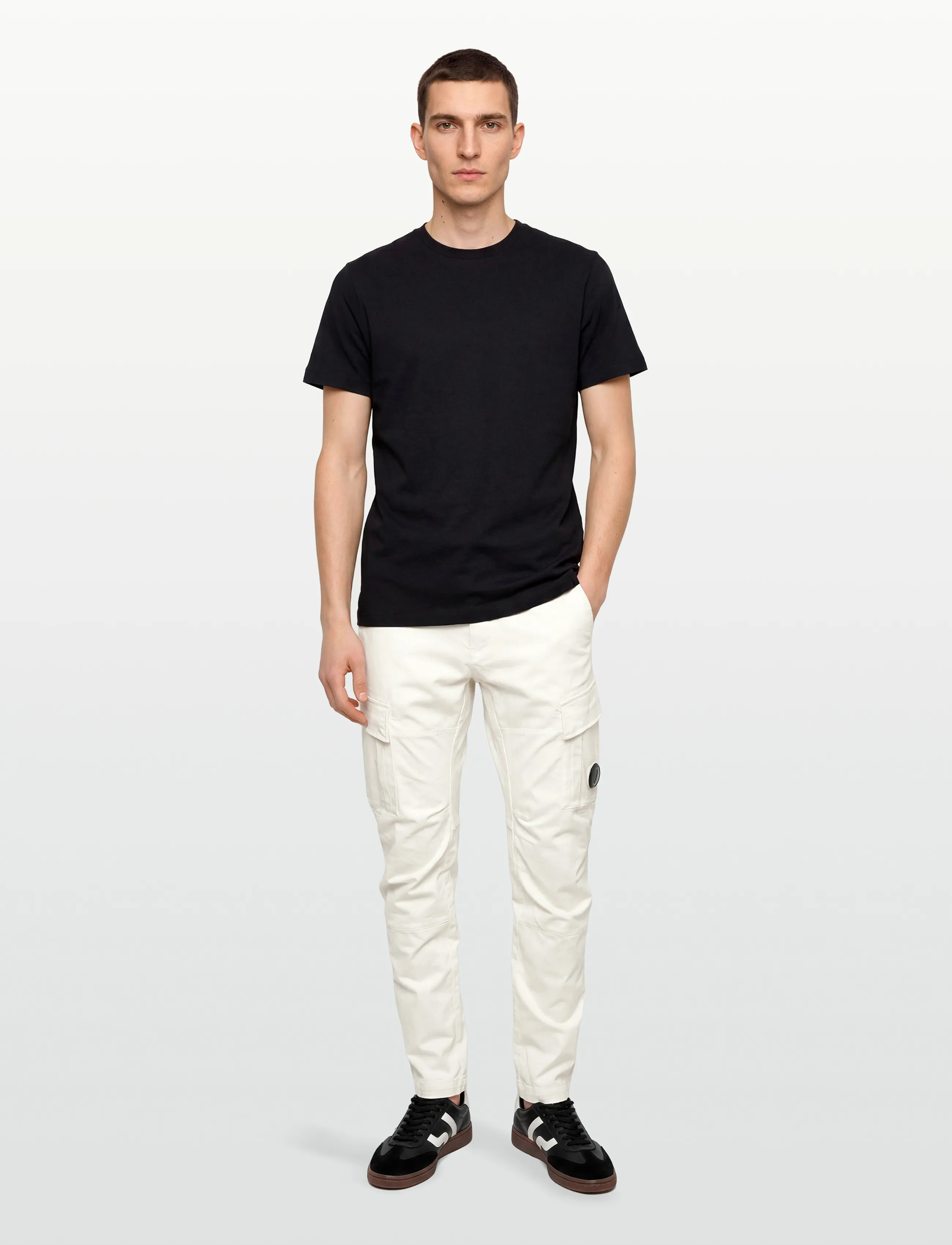 C.P. Company Cargo Pants Ergonomic Fit, 52, Trousers, Weiß - Pants, Männerswear