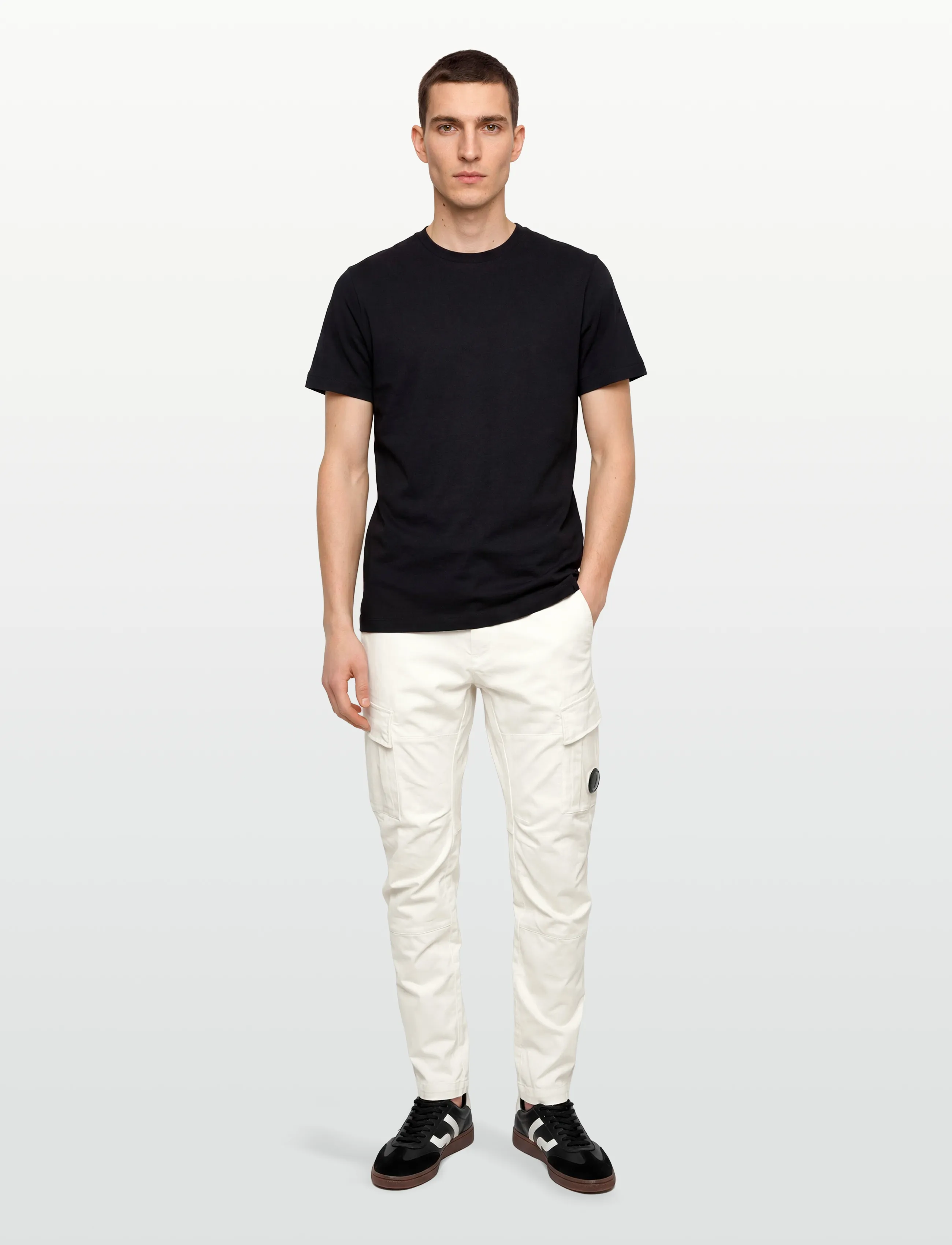 C.P. Company Cargo pants ergonomic fit - Fatnaður - GAUZE WHITE / white