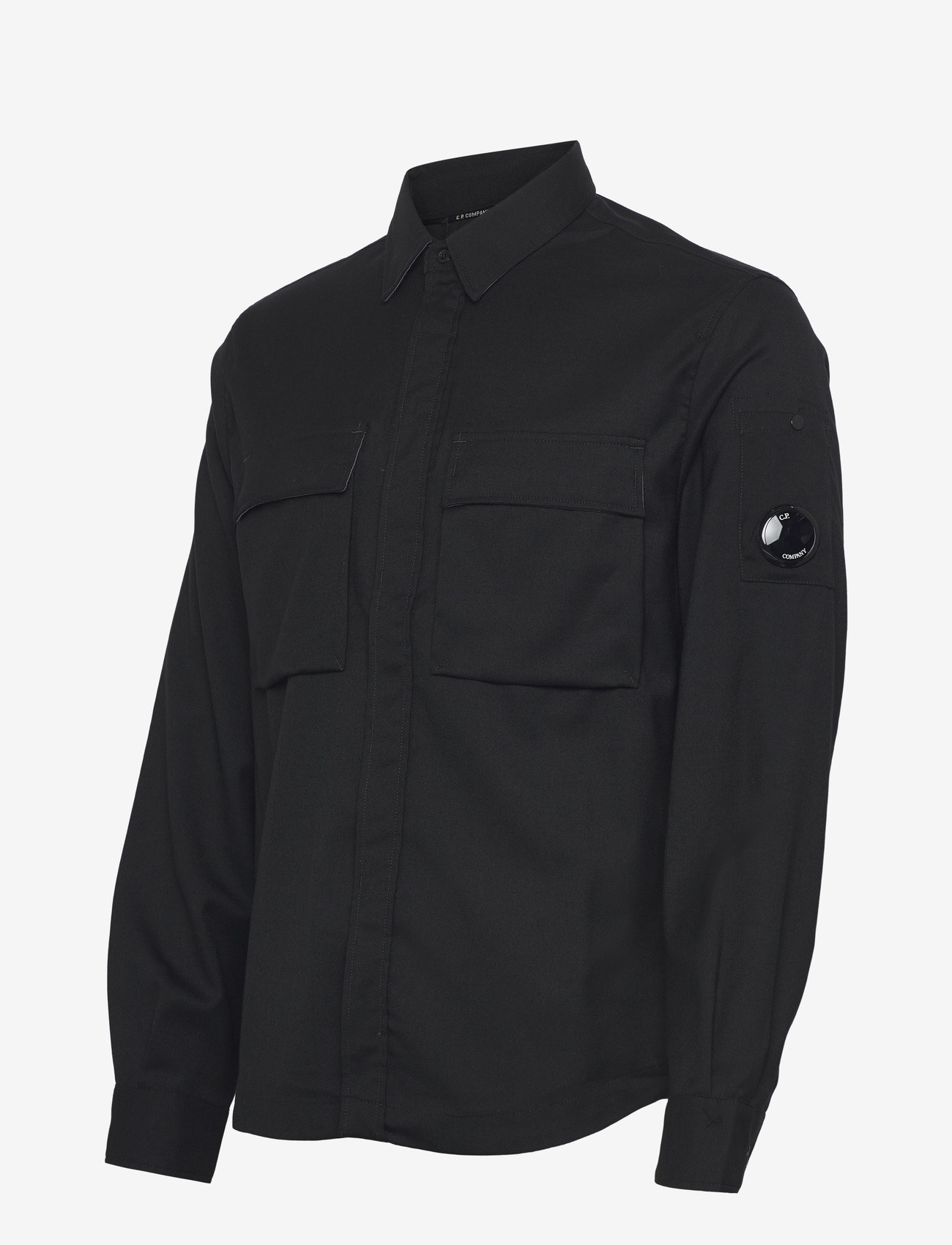 C.P. Company - WOOL GABARDINE SHIRT - basic skjorter - black - 2