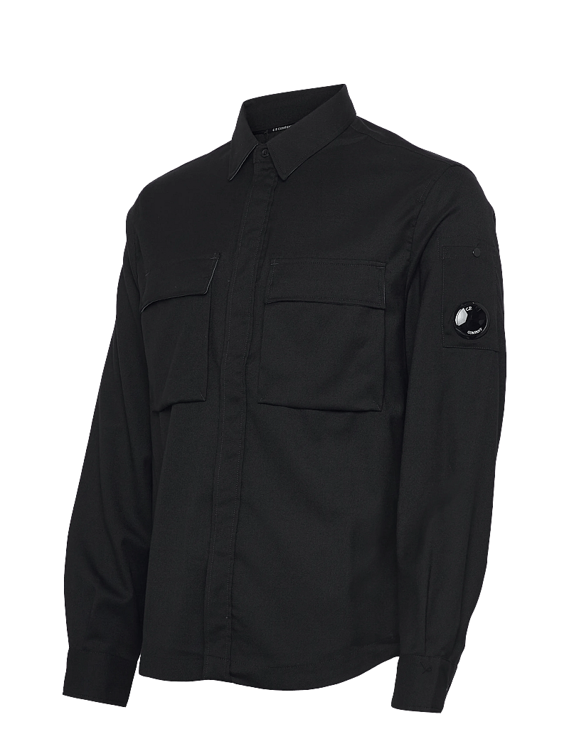 C.P. Company - WOOL GABARDINE SHIRT - basic skjorter - black - 2