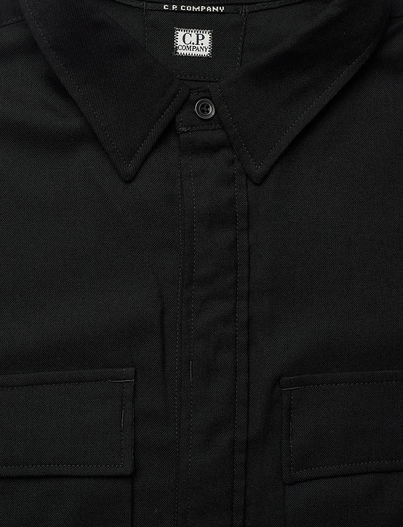 C.P. Company - WOOL GABARDINE SHIRT - basic skjorter - black - 3