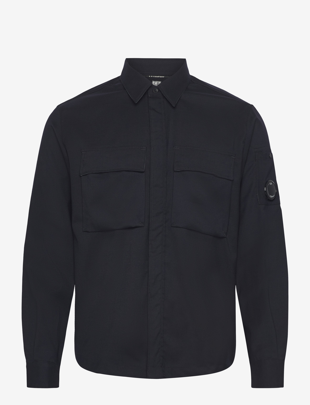 C.P. Company - WOOL GABARDINE SHIRT - basic skjorter - total eclipse - 0