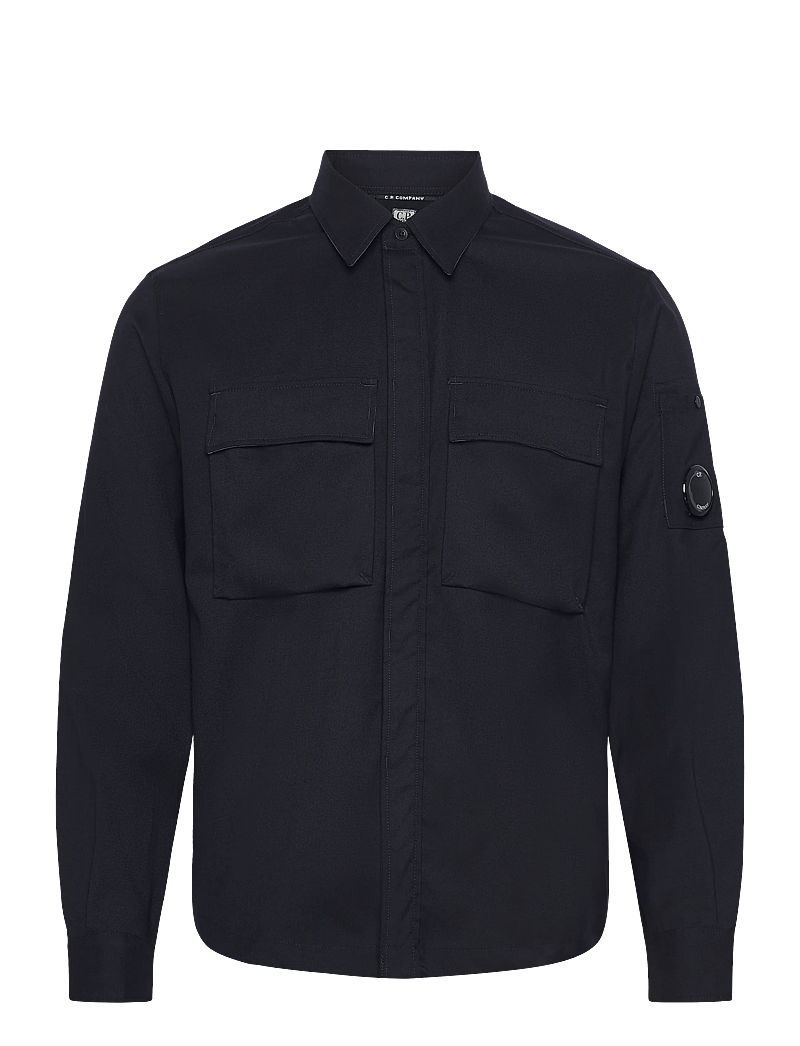C.P. Company - WOOL GABARDINE SHIRT - basic skjorter - total eclipse - 0