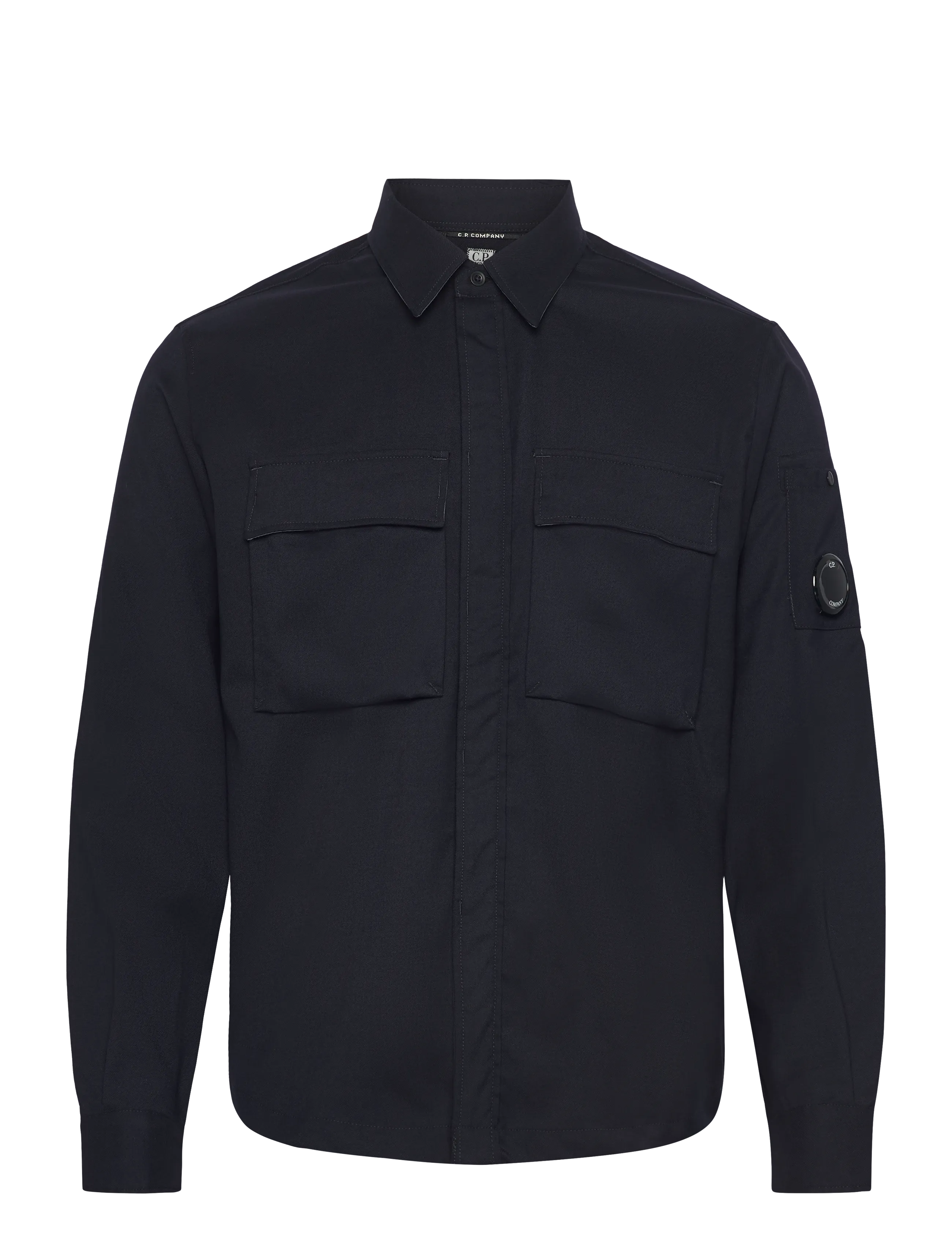 C.P. Company WOOL GABARDINE SHIRT - Casual skjorter - TOTAL ECLIPSE / navy