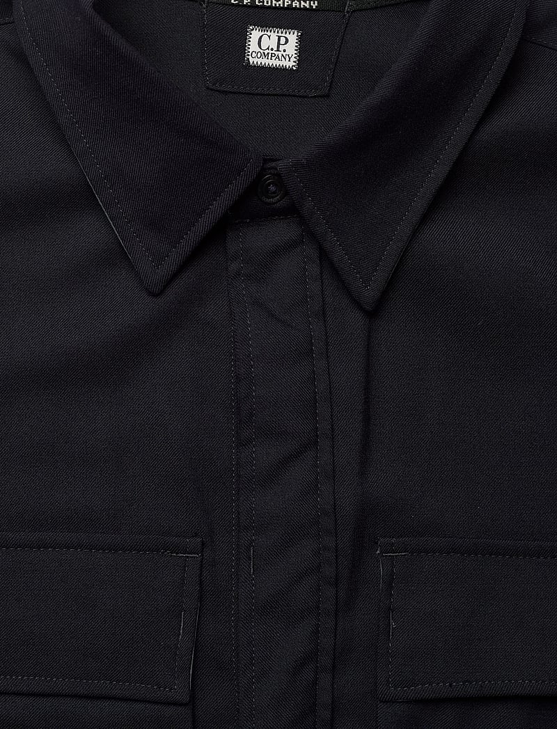 C.P. Company - WOOL GABARDINE SHIRT - basic skjorter - total eclipse - 2