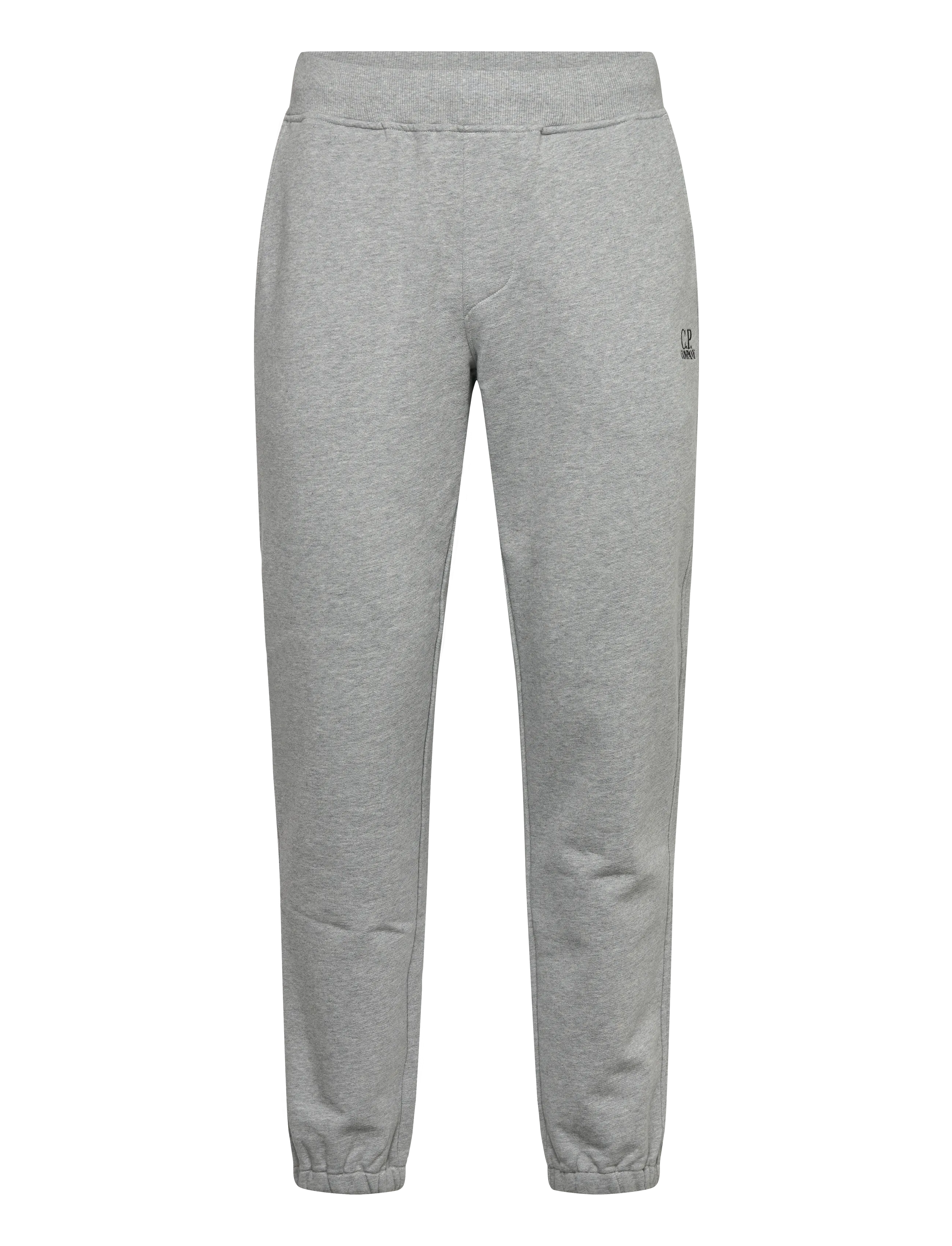 C.P. Company Logo Embroidered Track Pants - Sweatpants - GREY MELANGE / grey