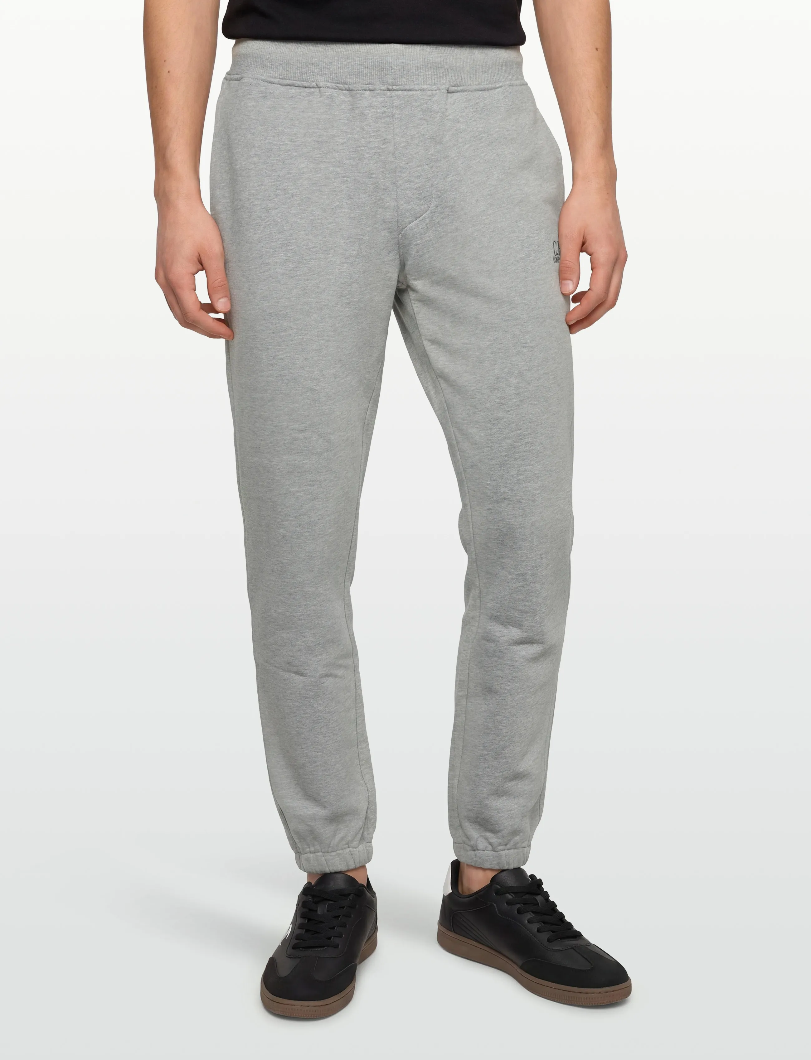 C.P. Company - Logo Embroidered Track Pants - bottoms - grey melange - 3