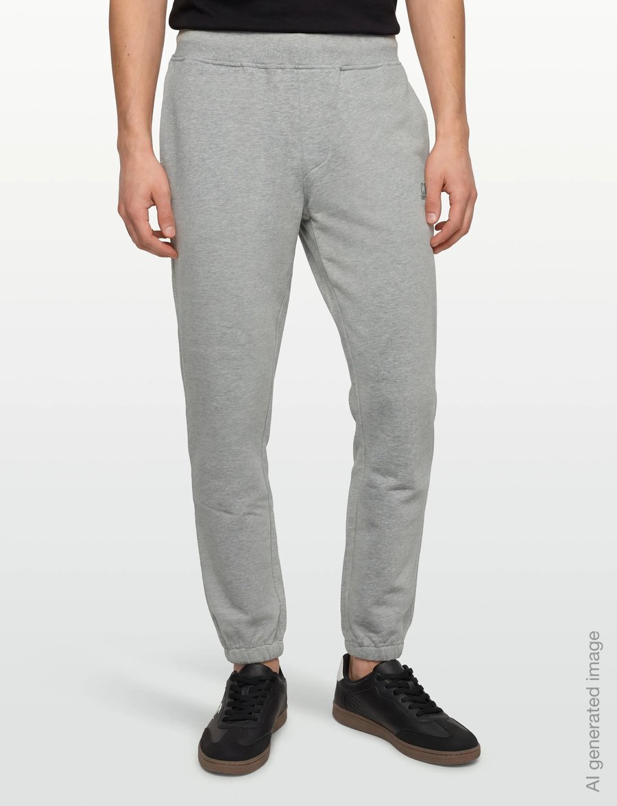 C.P. Company - Logo Embroidered Track Pants - underdele - grey melange - 3