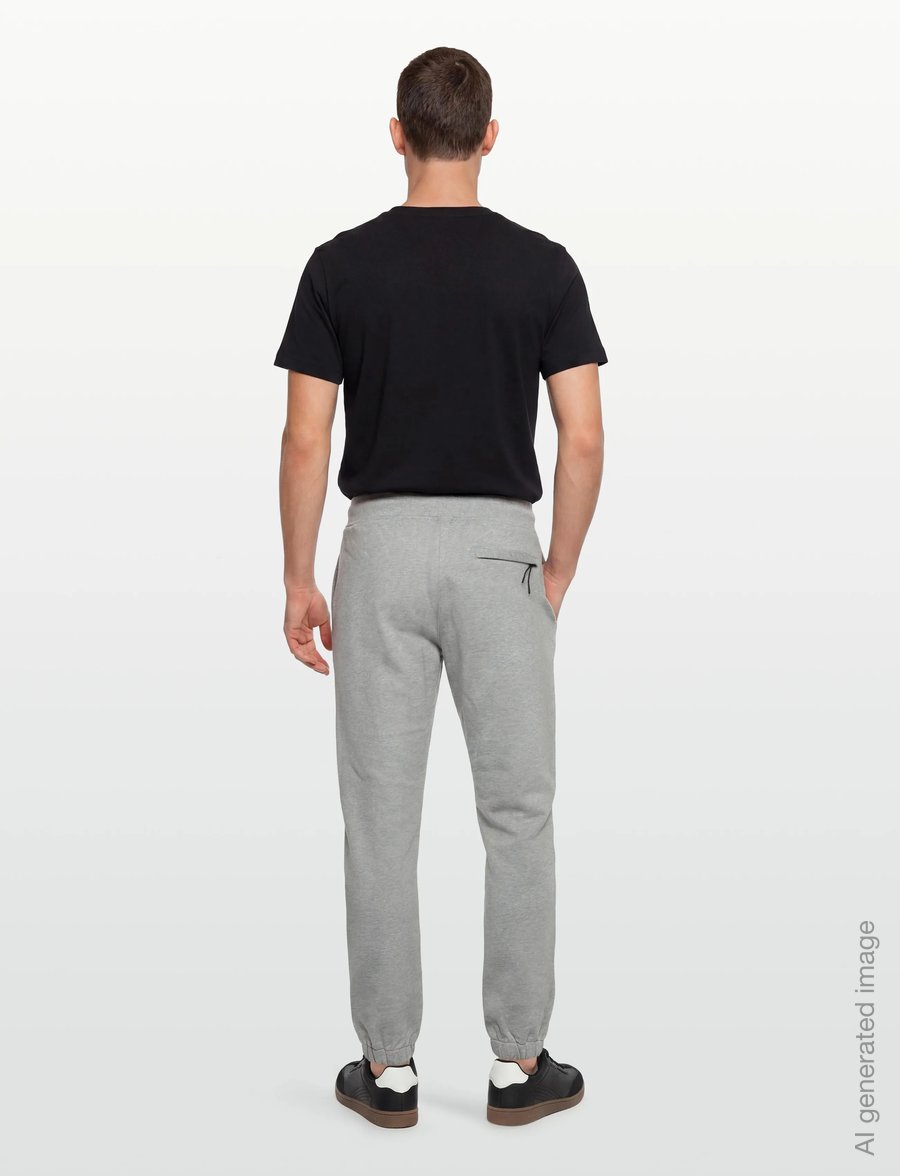 C.P. Company - Logo Embroidered Track Pants - underdele - grey melange - 4